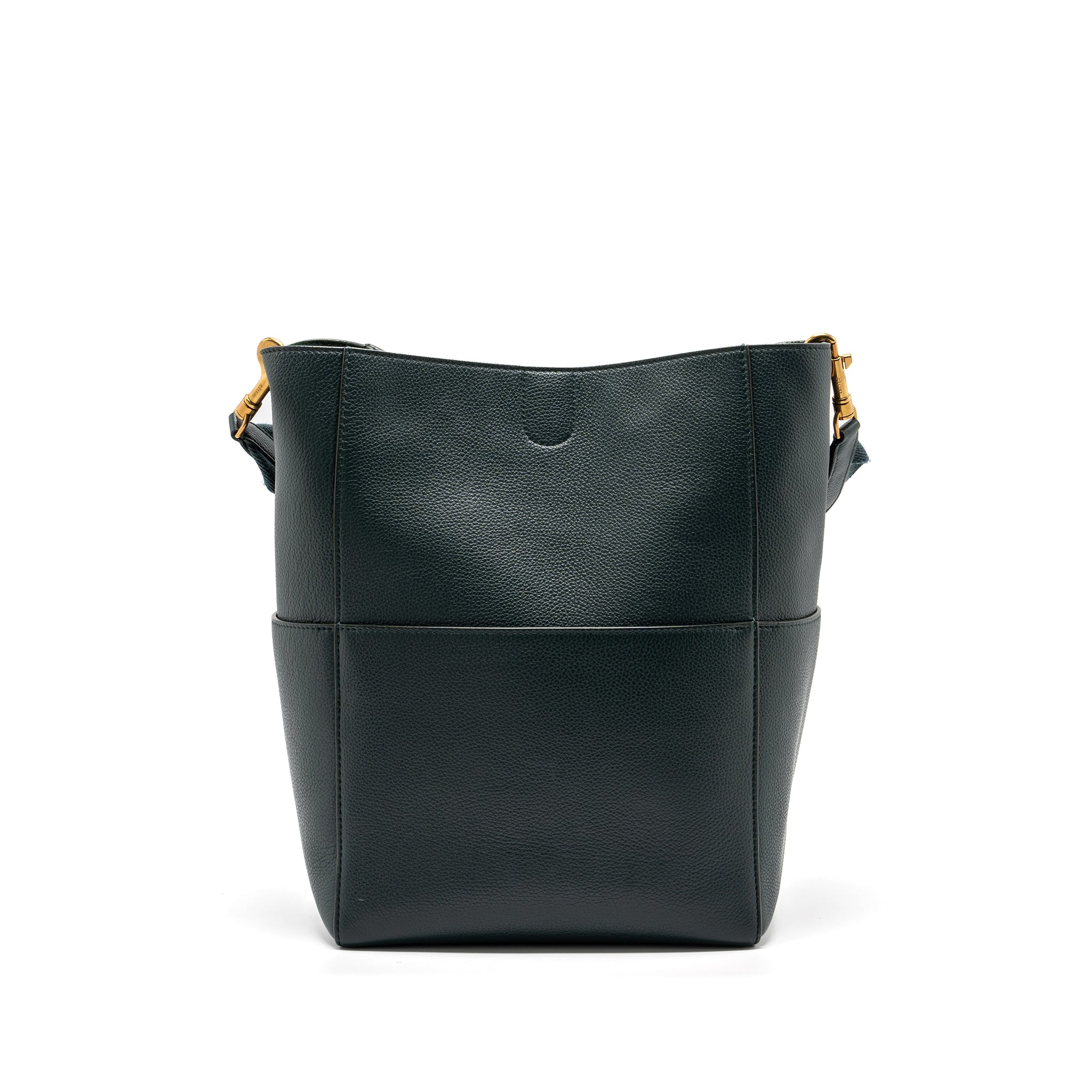 celine-sangle-bucket-bag-calfskin-dark-green-ghw-2