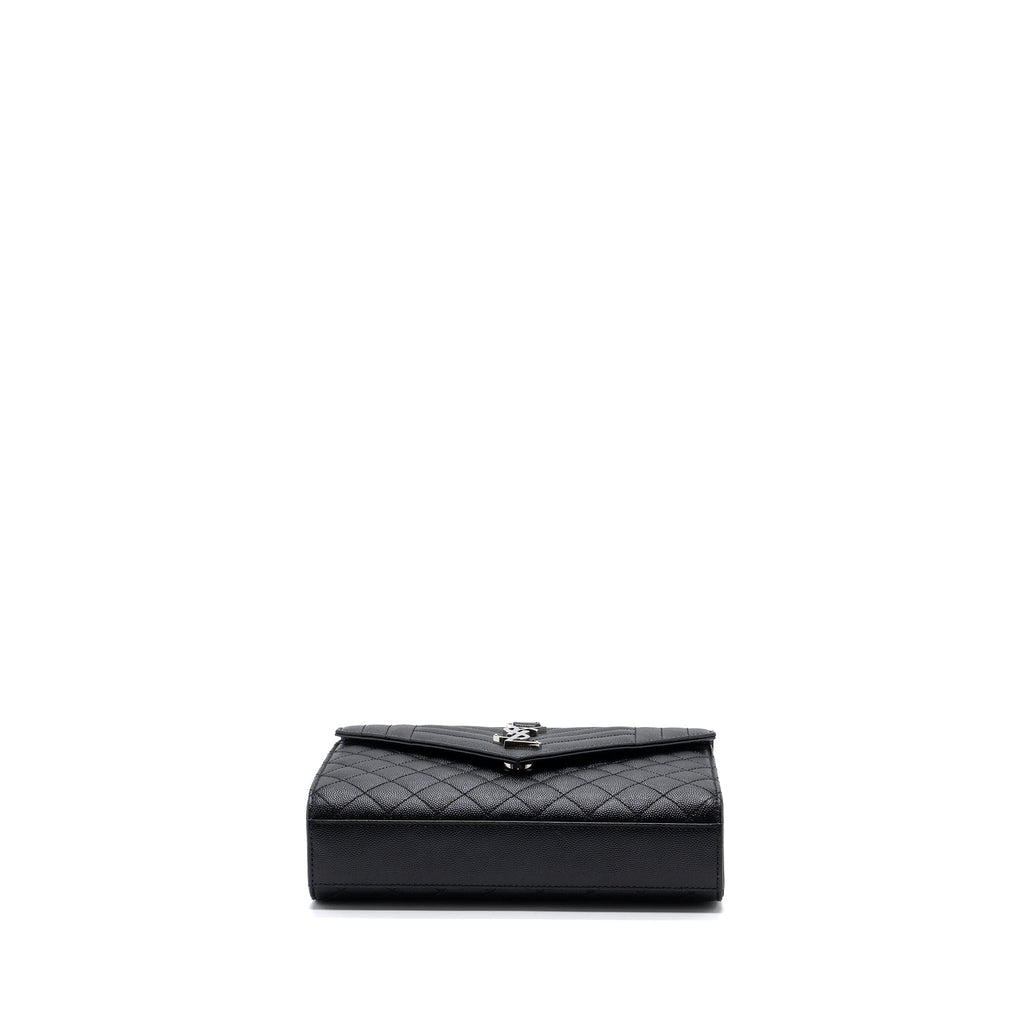 saint-laurent-ysl-envelope-medium-chain-bag-grained-calfskin-mix-matelasse-black-shw