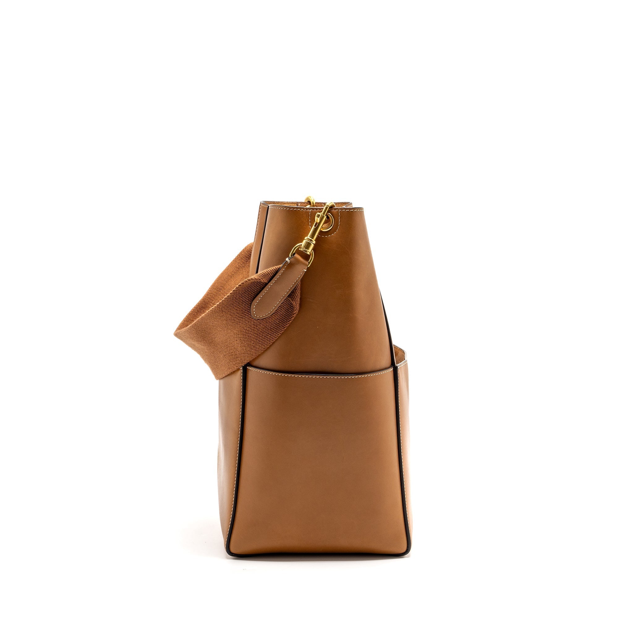 celine-sangle-bucket-bag-leather-brown-ghw