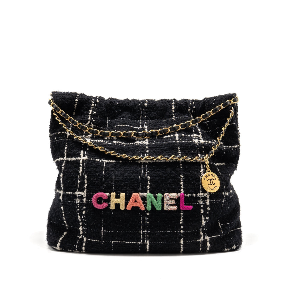 chanel-medium-22-bag-quilted-tweed-black-multicolour-microchip
