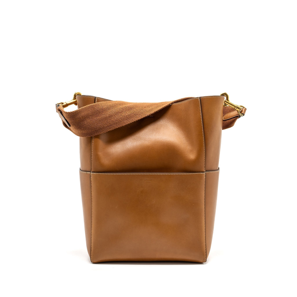 celine-sangle-bucket-bag-leather-brown-ghw
