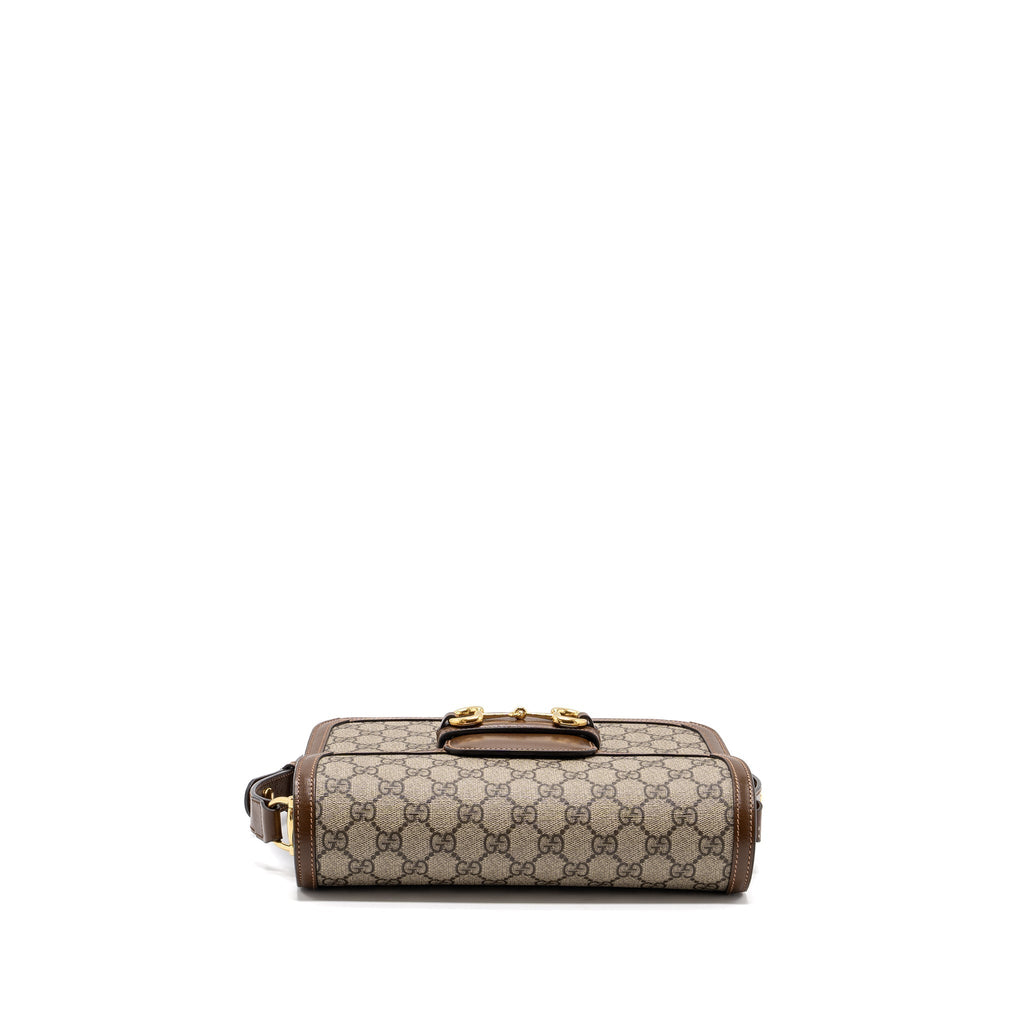 gucci-horsebit-1955-shoulder-bag-gg-supreme-canvas-leather-brown-ghw