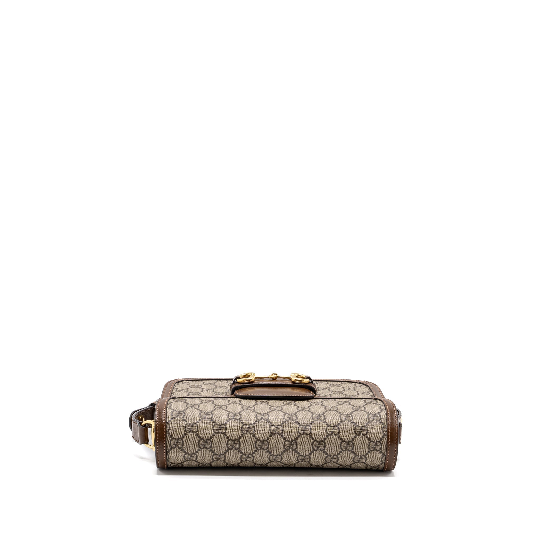 gucci-horsebit-1955-shoulder-bag-gg-supreme-canvas-leather-brown-ghw