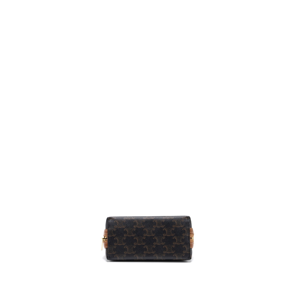 celine-clutch-with-chain-triomphe-canvas-lambskin-tan-ghw