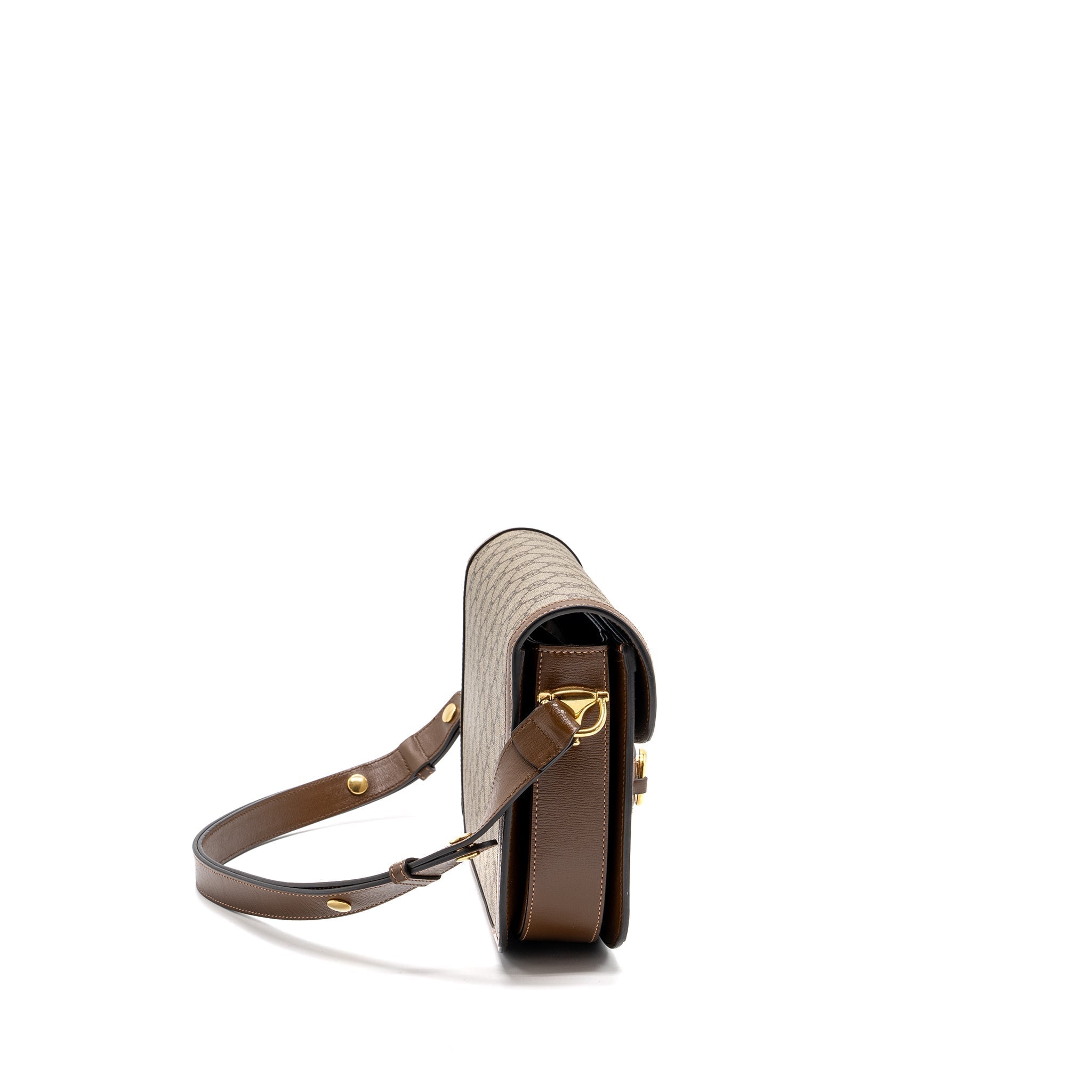 gucci-horsebit-1955-shoulder-bag-gg-supreme-canvas-leather-brown-ghw