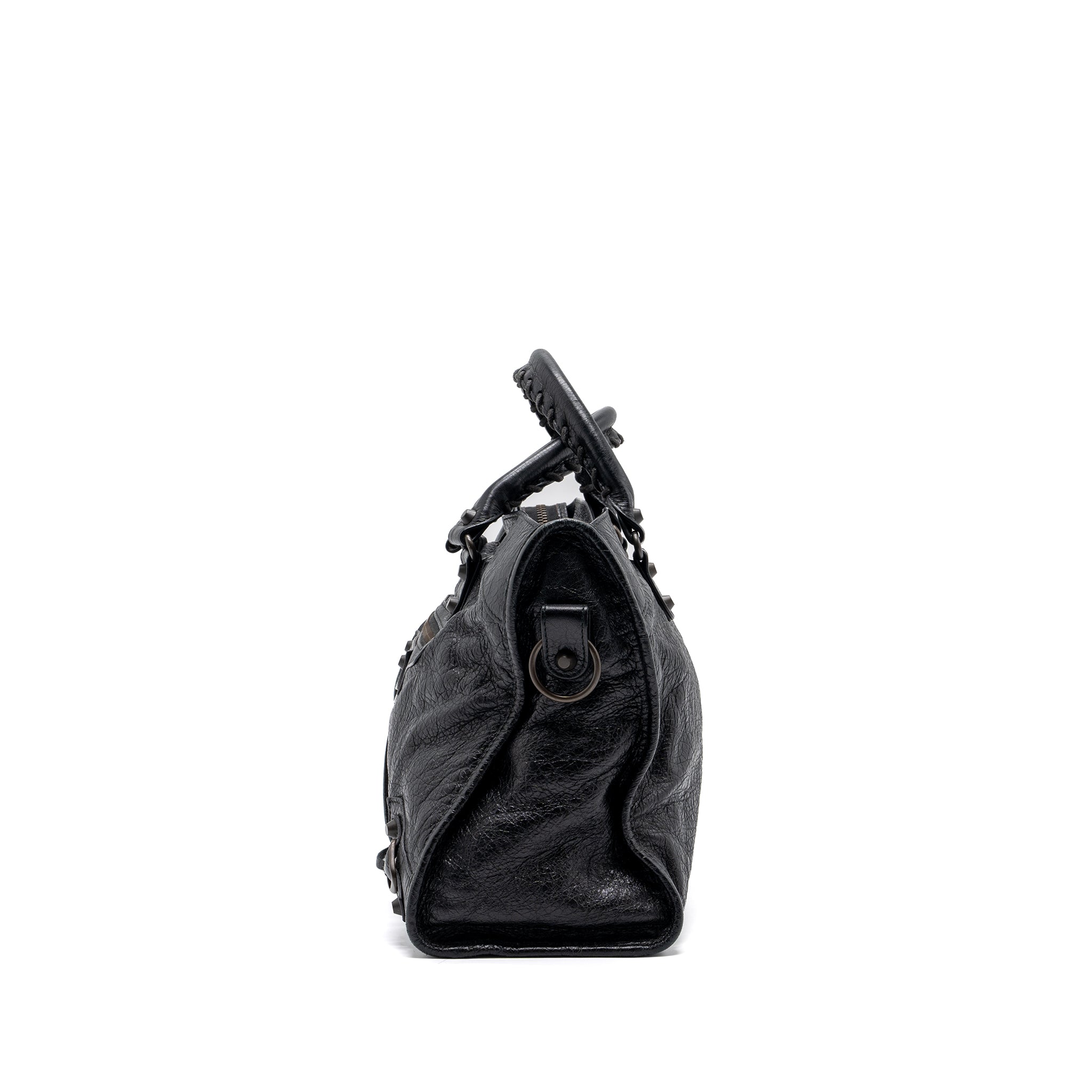 balenciaga-classic-city-bag-leather-black-ruthenium-silver-hardware