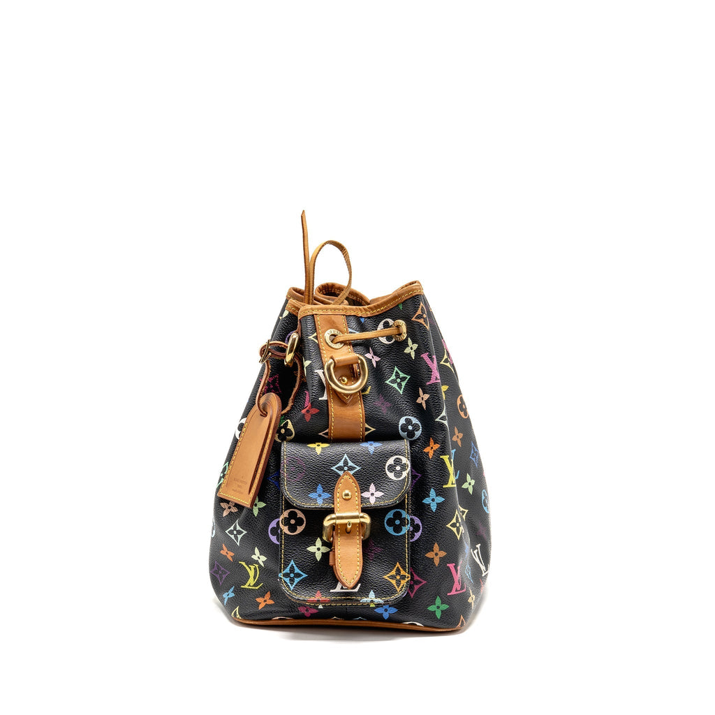 louis-vuitton-petit-noe-black-multicolour-monogram-canvas-ghw-1