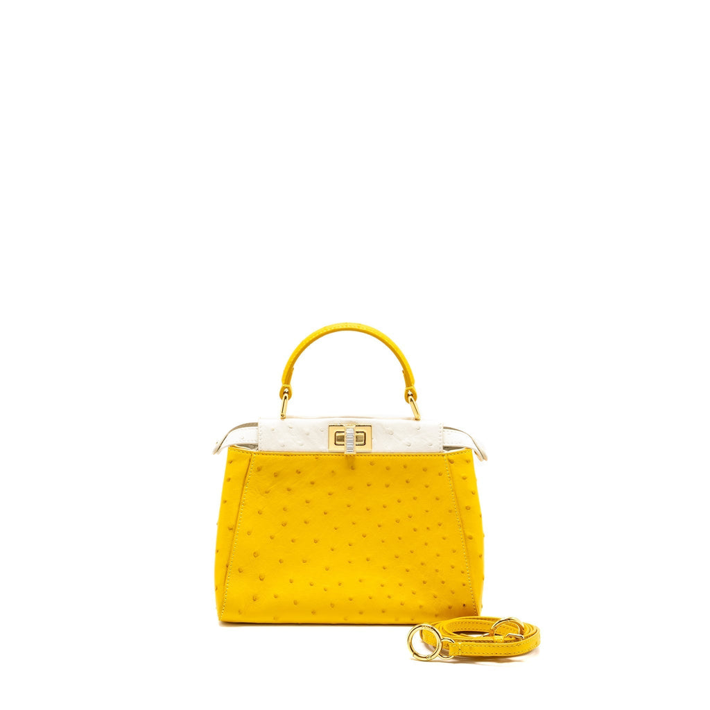 fendi-mini-peekaboo-ostrich-with-crystal-yellow-white-ghw