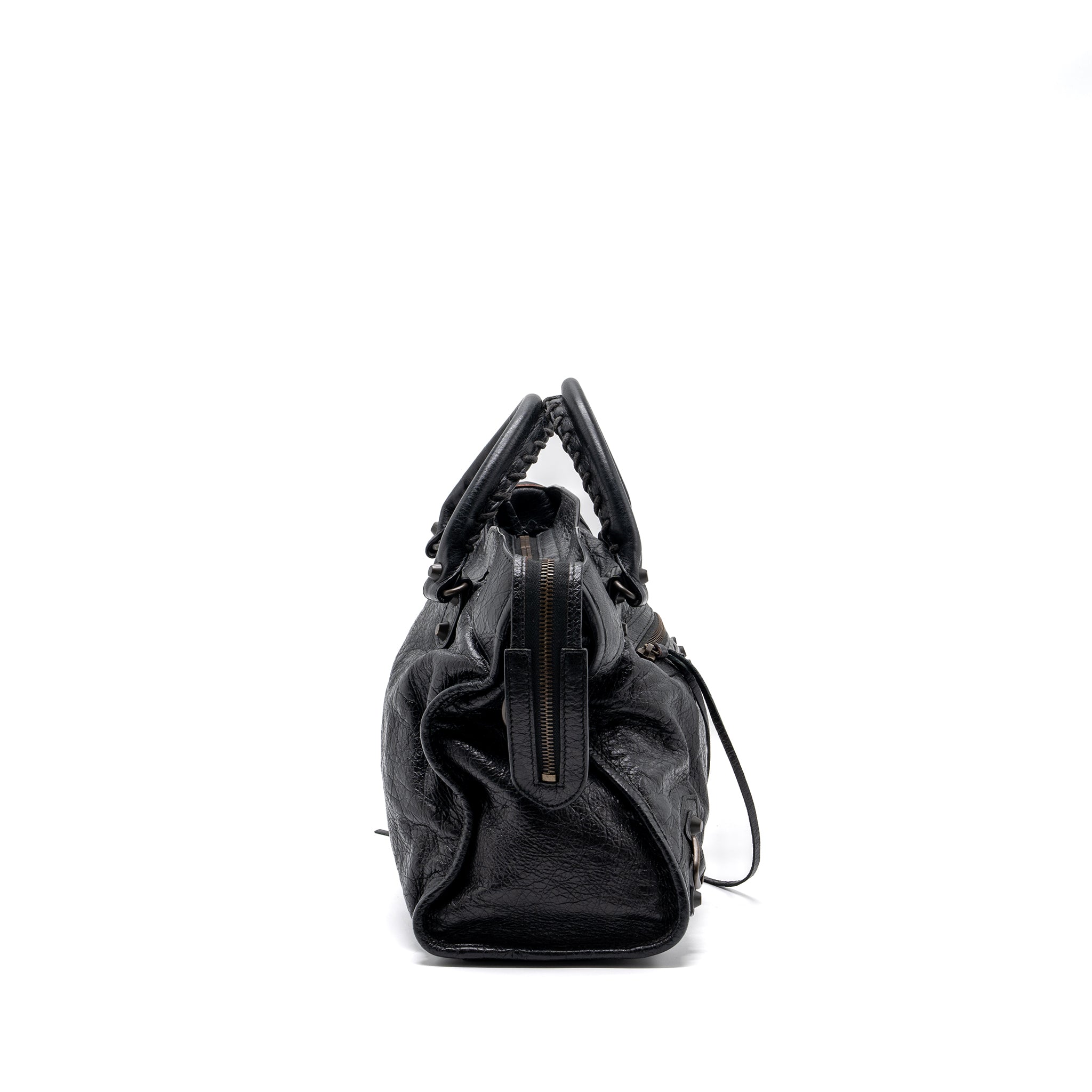 balenciaga-classic-city-bag-leather-black-ruthenium-silver-hardware