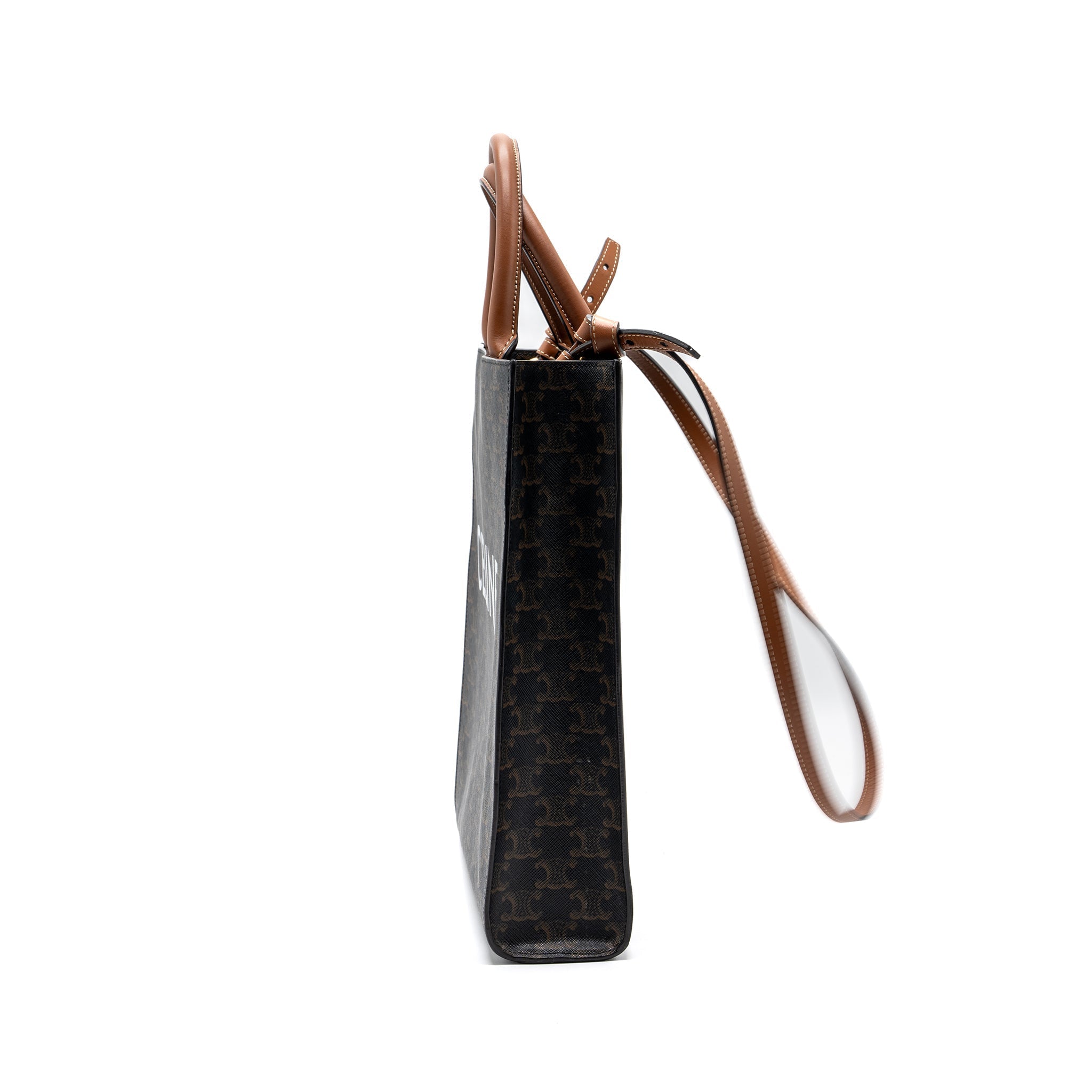 celine-small-cabas-vertical-triomphe-canvas-calfskin-tan-ghw