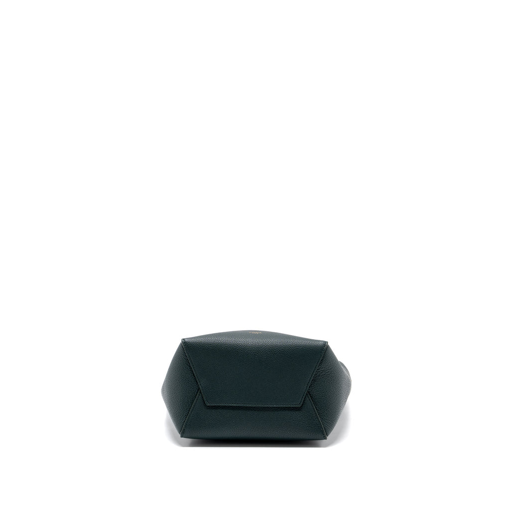 celine-small-sangle-bucket-bag-calfskin-dark-green-ghw