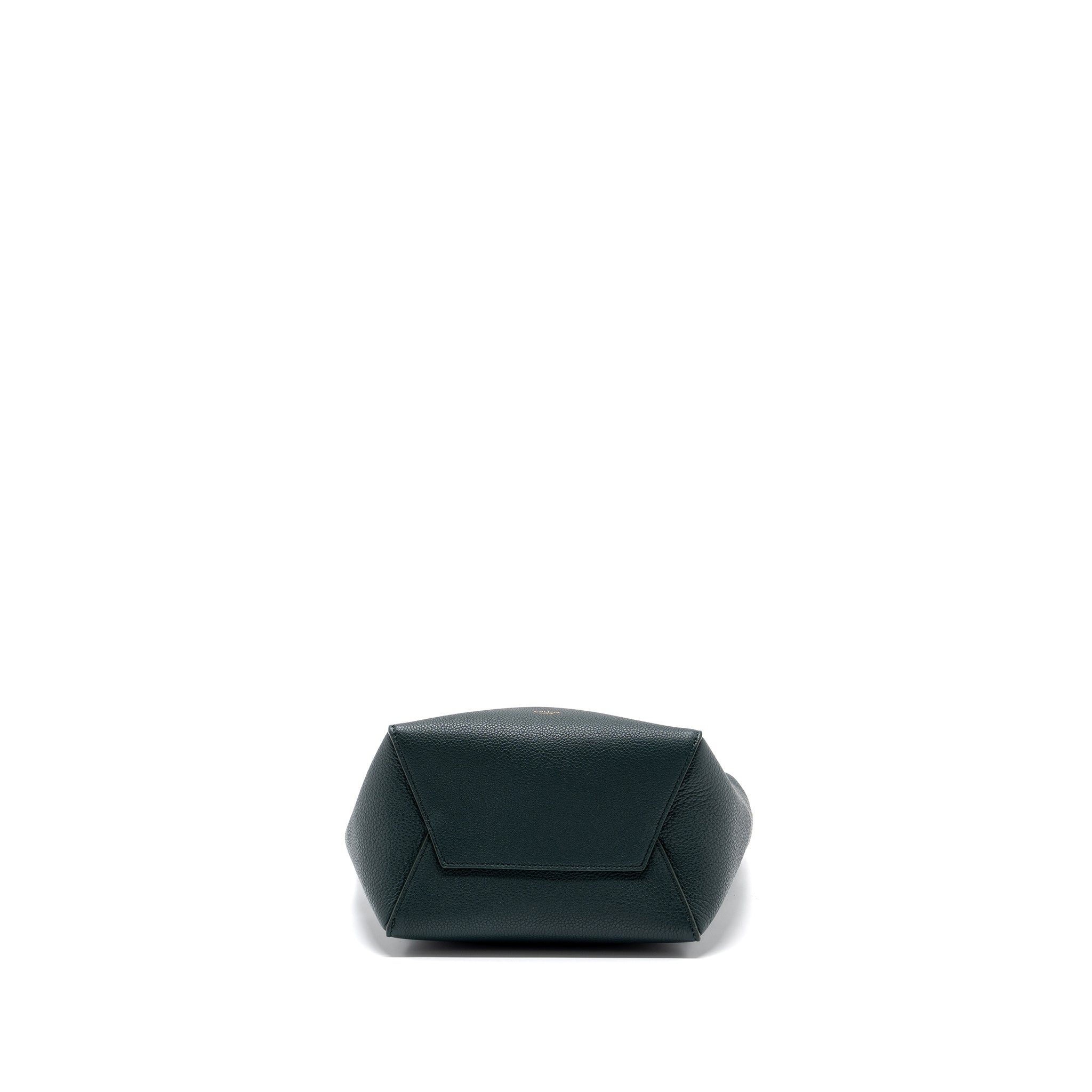 celine-small-sangle-bucket-bag-calfskin-dark-green-ghw