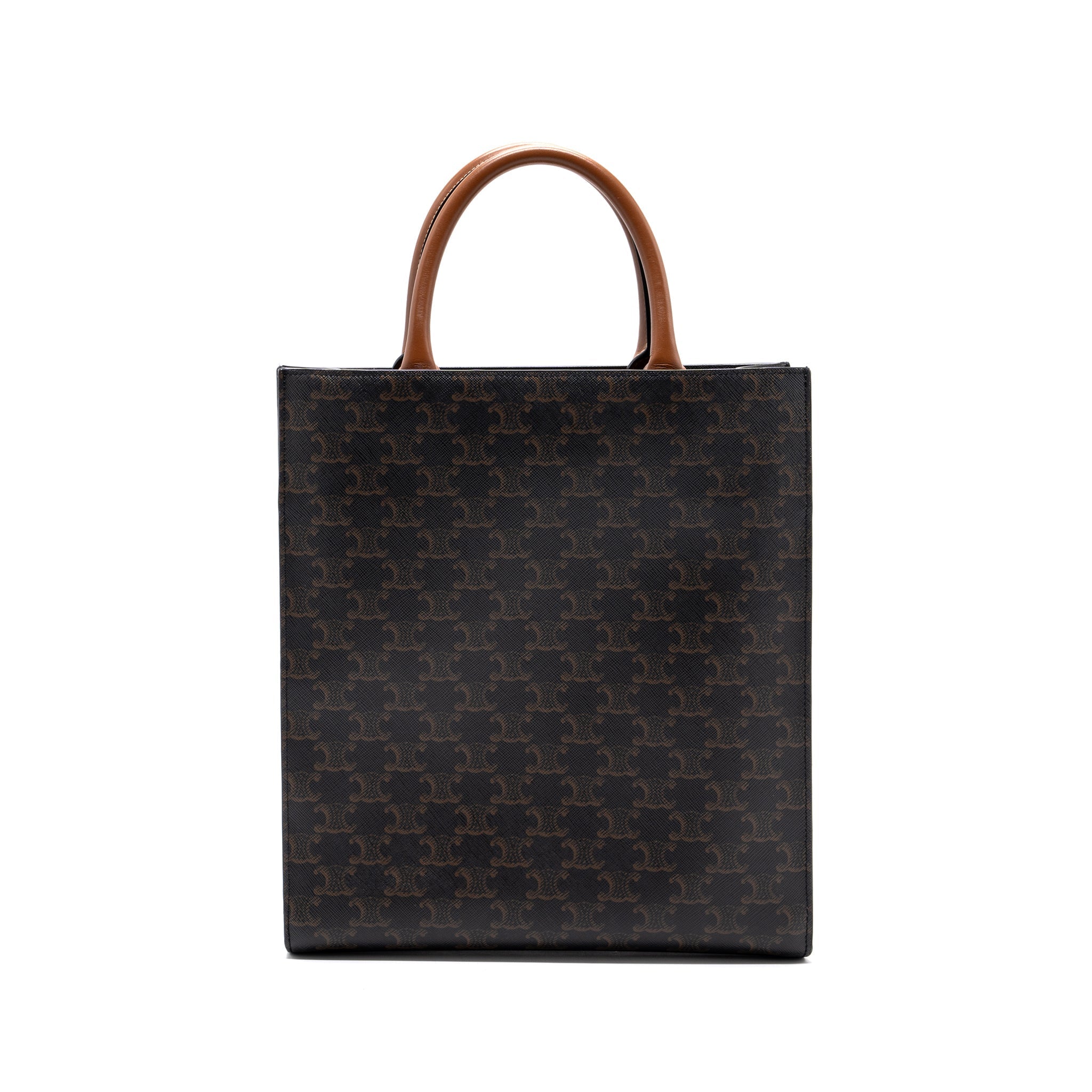 celine-vertical-cabas-triomphe-canvas-leather-ghw