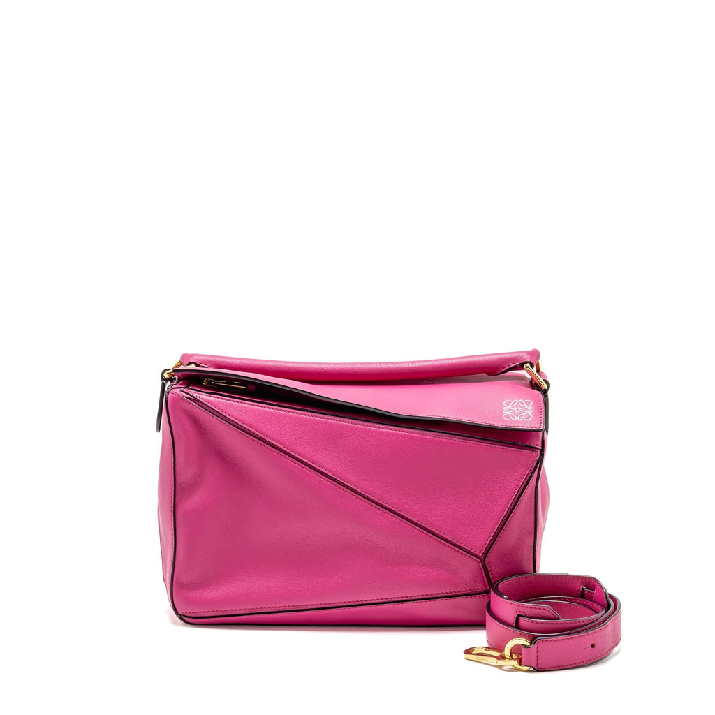 loewe-medium-puzzle-bag-calfskin-fuchsia-ghw