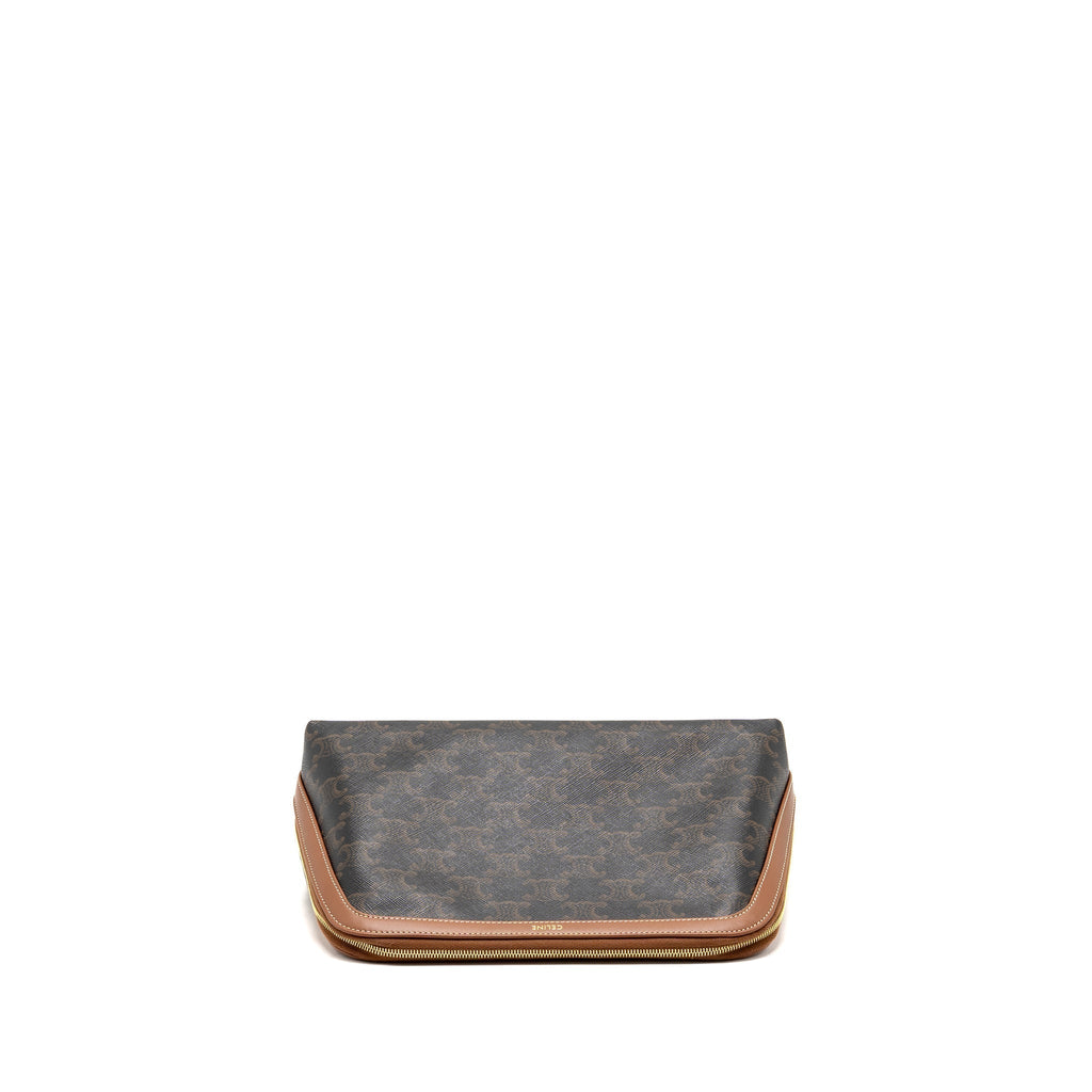 celine-large-cosmetic-pouch-triomphe-canvas-calfskin-tan-ghw