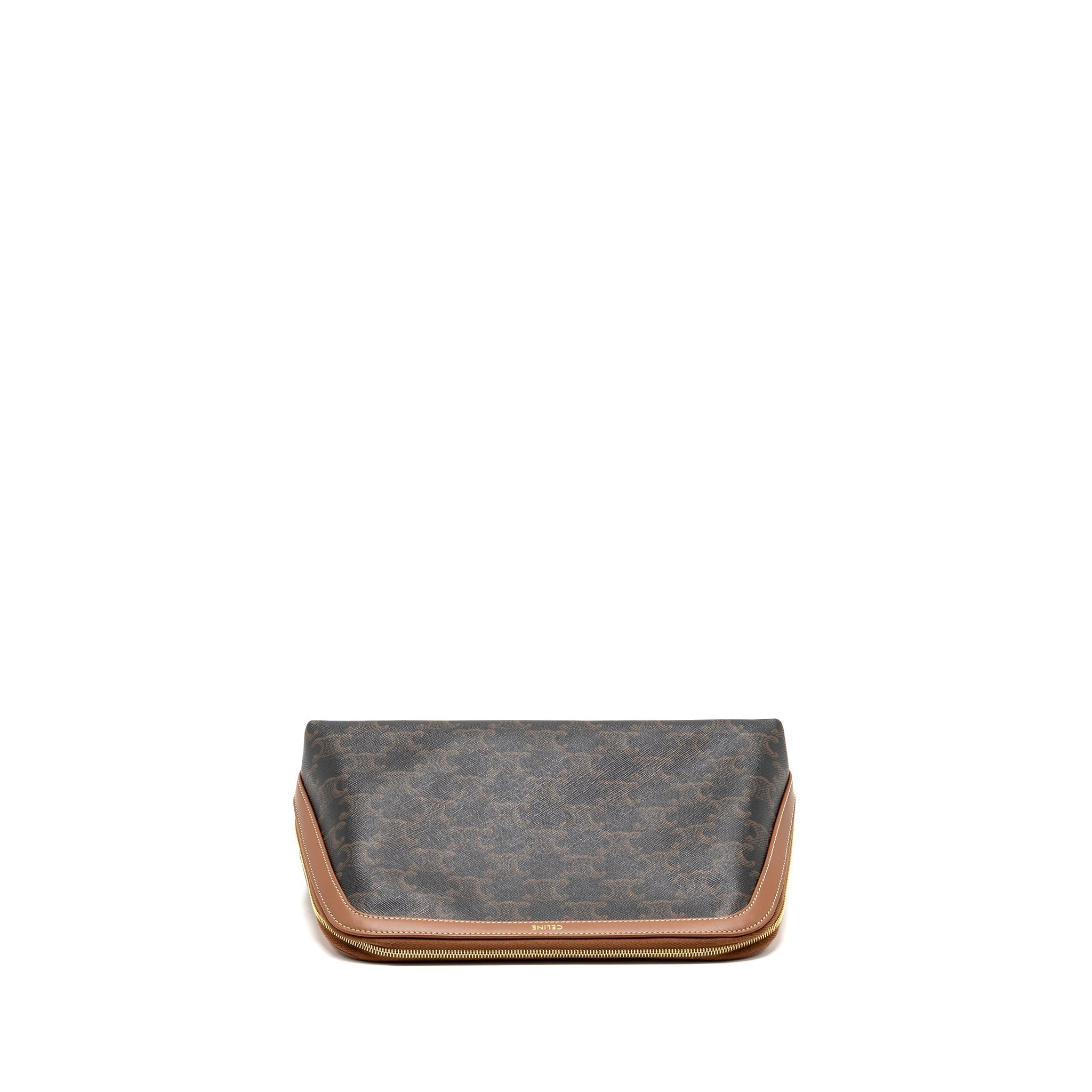 celine-large-cosmetic-pouch-triomphe-canvas-calfskin-tan-ghw