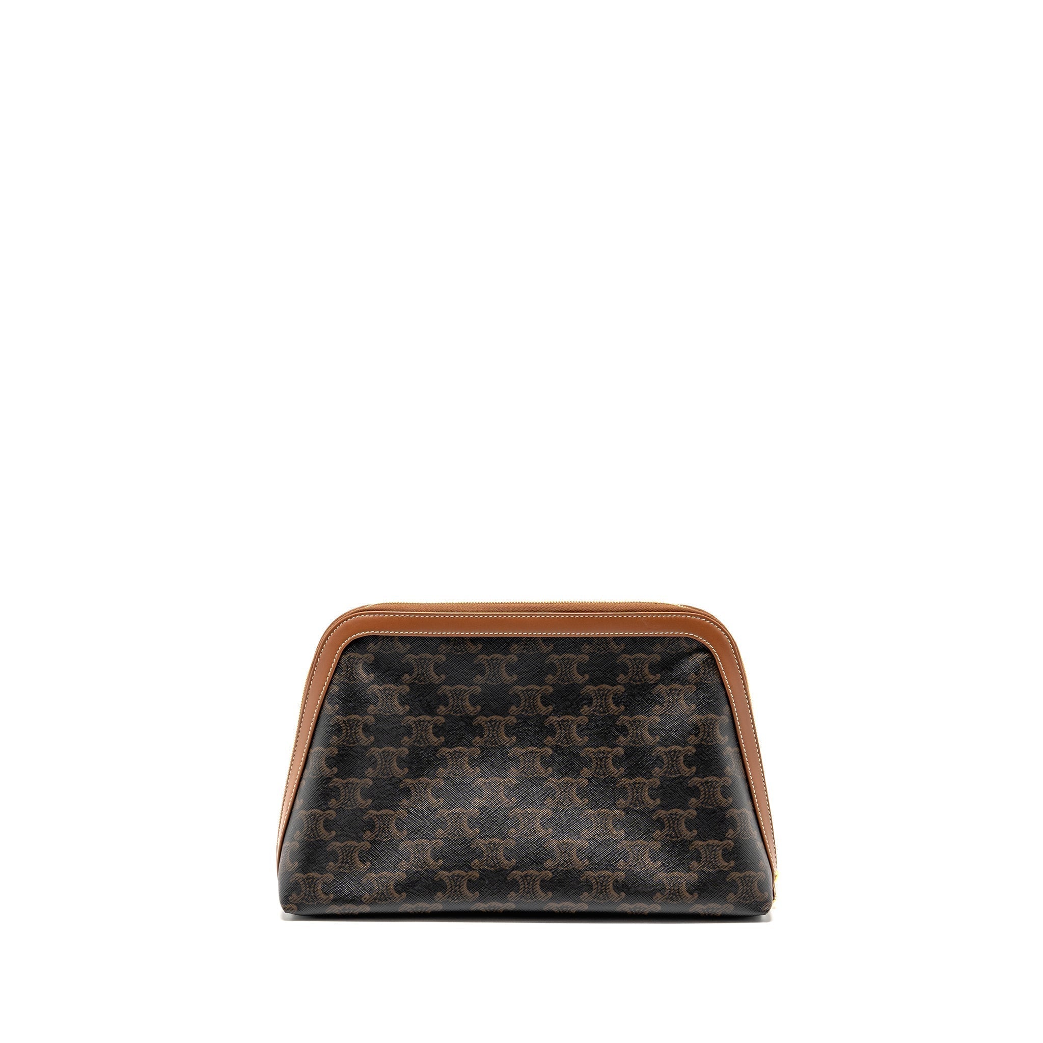 celine-large-cosmetic-pouch-triomphe-canvas-calfskin-tan-ghw