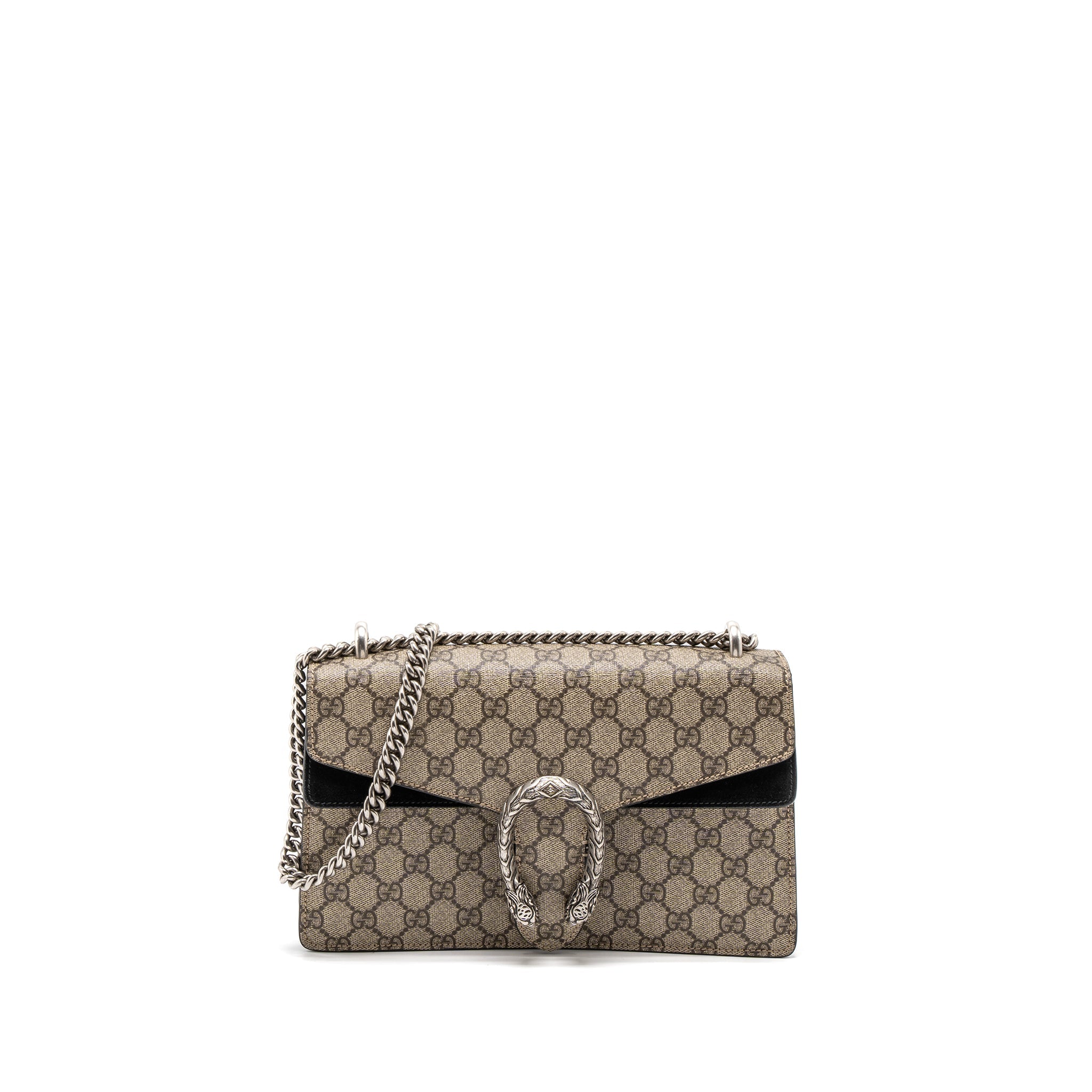 gucci-dionysus-shoulder-bag-gg-supreme-canvas-black-brown-ruthenium-silver-hardware