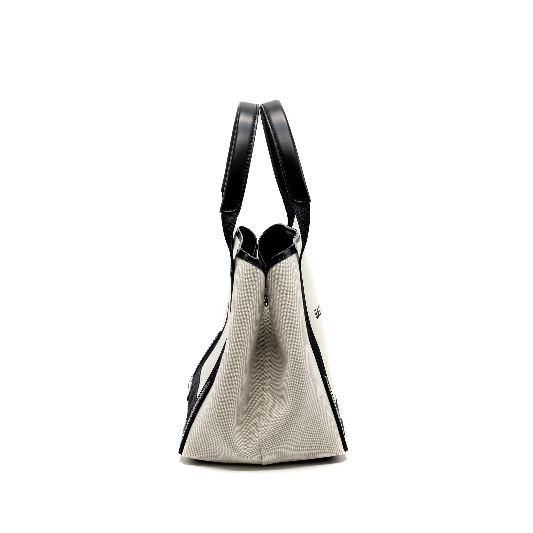 balenciaga-cabas-tote-bag-canvas-calfskin-beige-black-shw