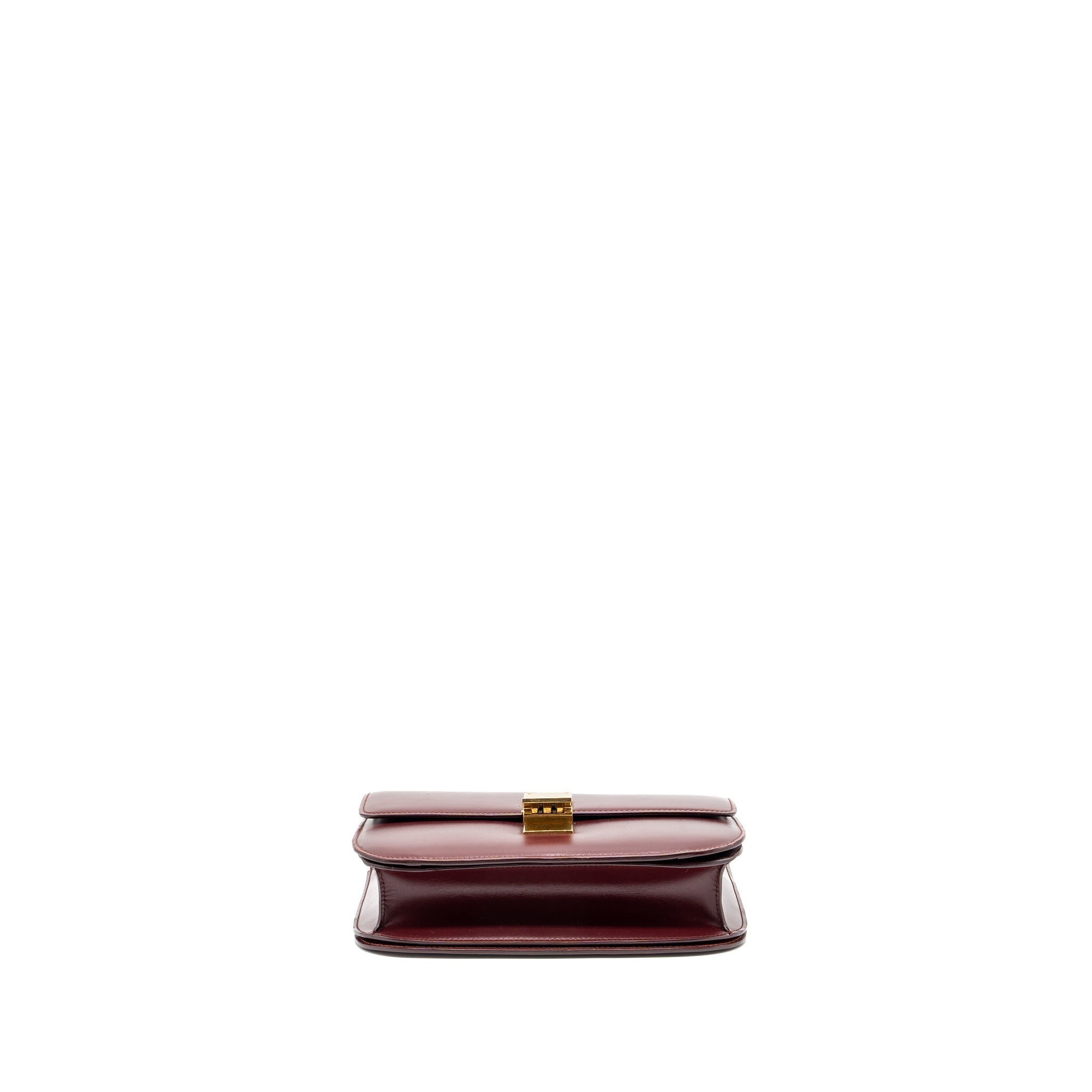 celine-medium-classic-box-bag-calfskin-dark-red-ghw-1