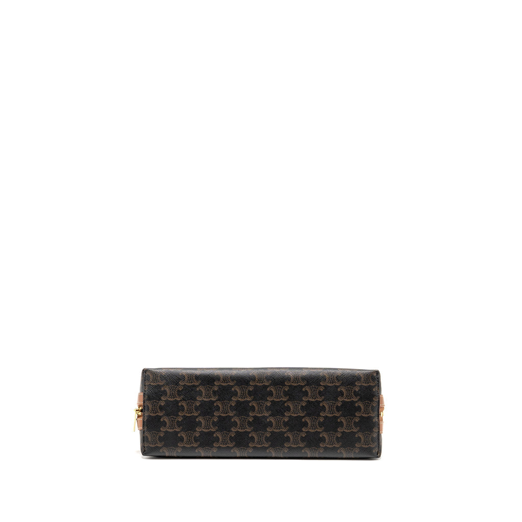 celine-large-cosmetic-pouch-triomphe-canvas-calfskin-tan-ghw