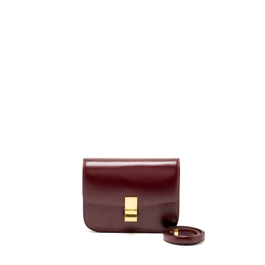celine-medium-classic-box-bag-calfskin-dark-red-ghw-1