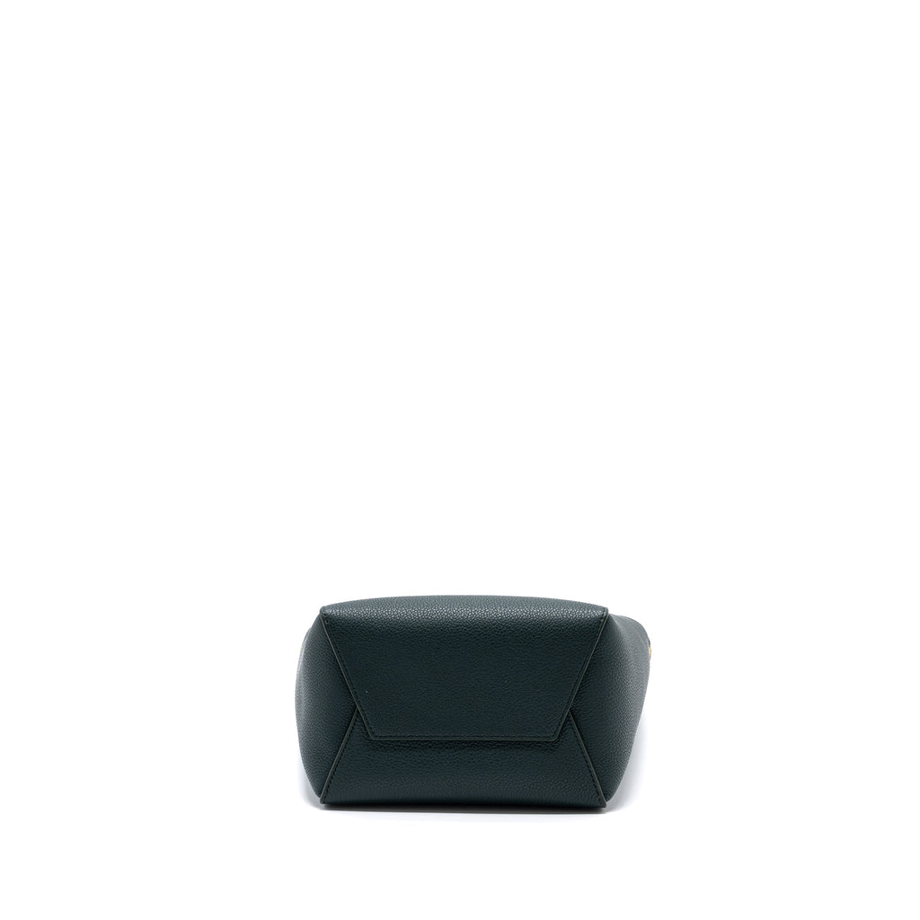 celine-sangle-bucket-bag-calfskin-dark-green-ghw