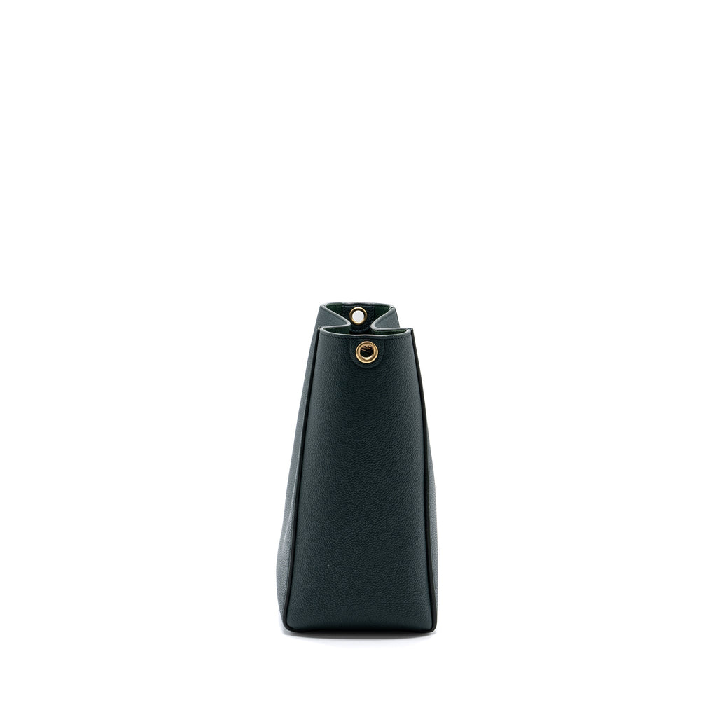 celine-sangle-bucket-bag-calfskin-dark-green-ghw