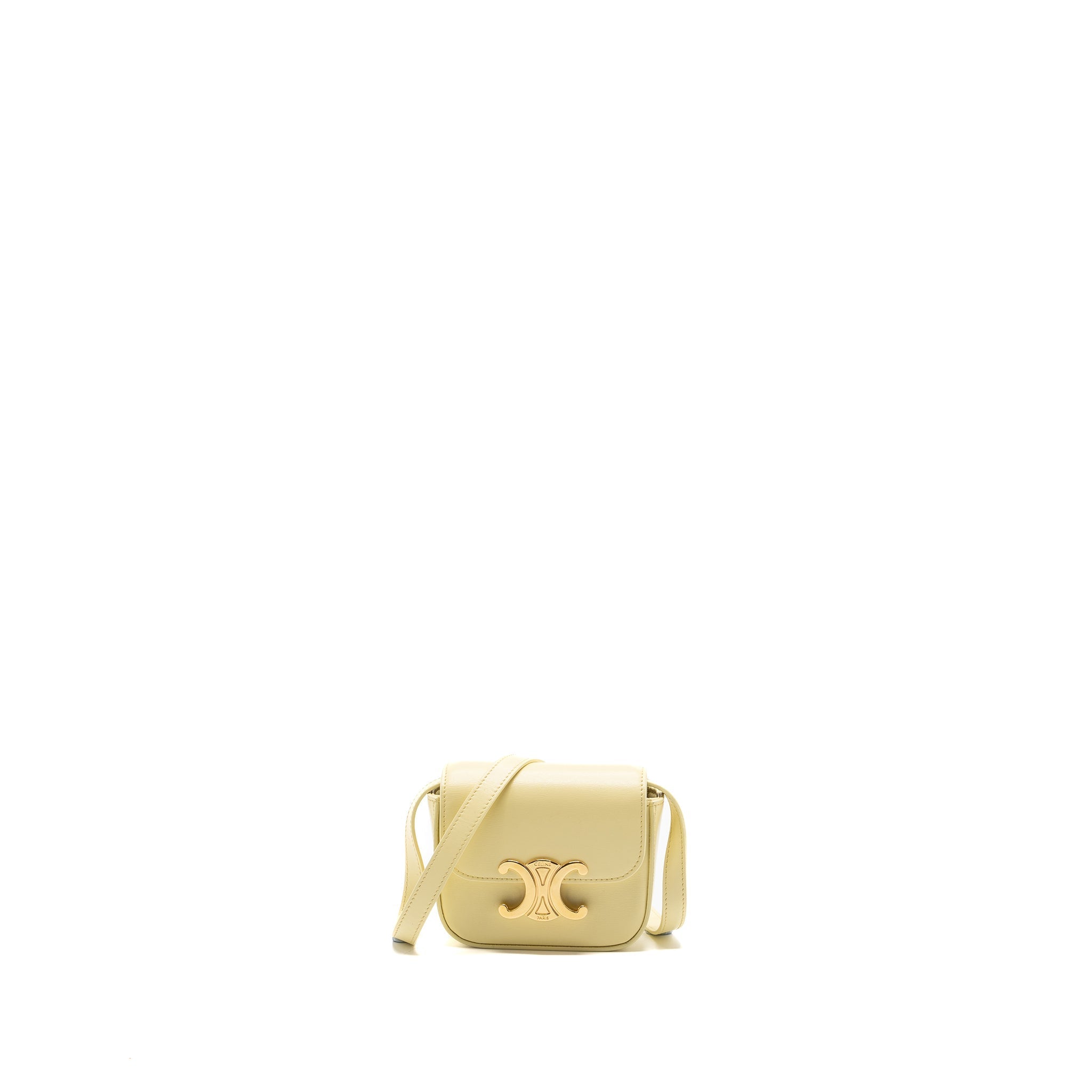 celine-mini-claude-shiny-calfskin-light-yellow-ghw