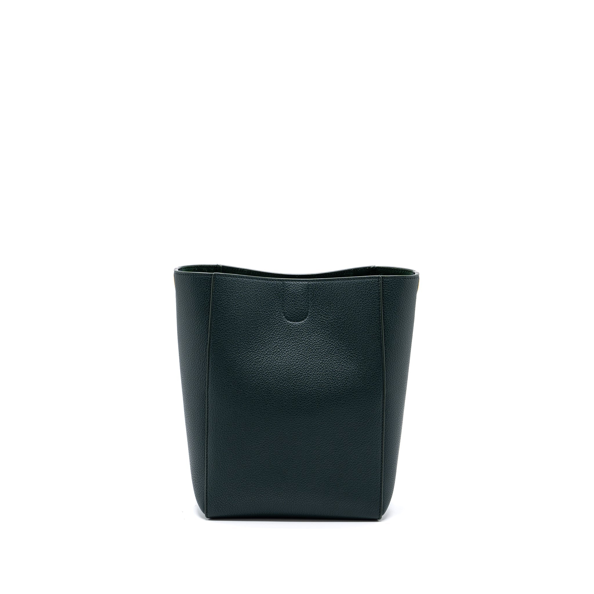 celine-sangle-bucket-bag-calfskin-dark-green-ghw