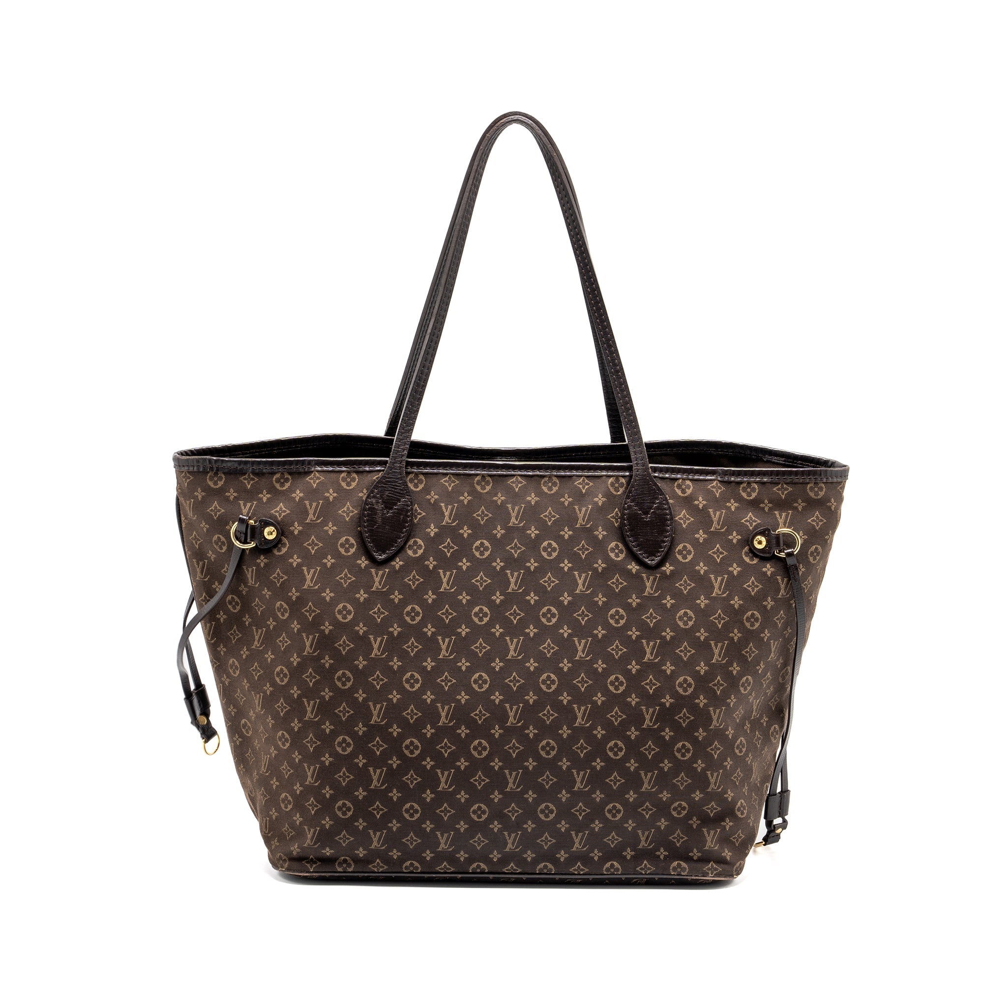 louis-vuitton-vintage-neverfull-mm-fabric-dark-brown-ghw