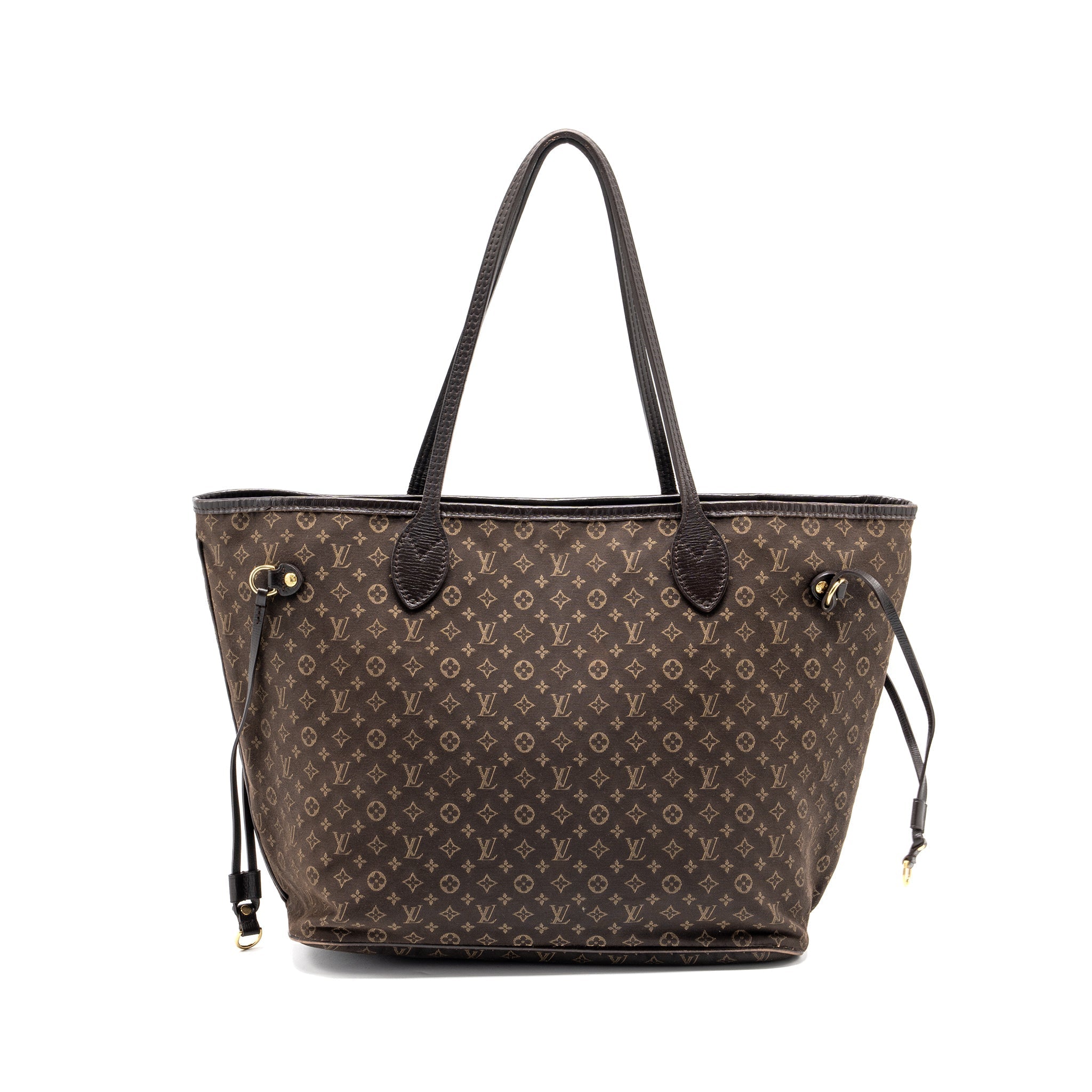 louis-vuitton-vintage-neverfull-mm-fabric-dark-brown-ghw