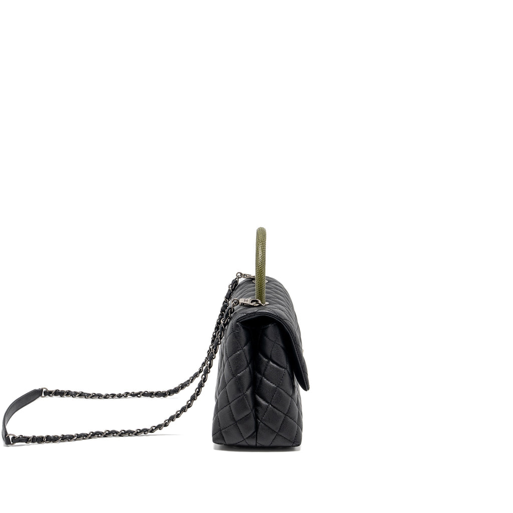 chanel-medium-coco-handle-lizard-embossed-handle-caviar-black-ruthenium-hardware