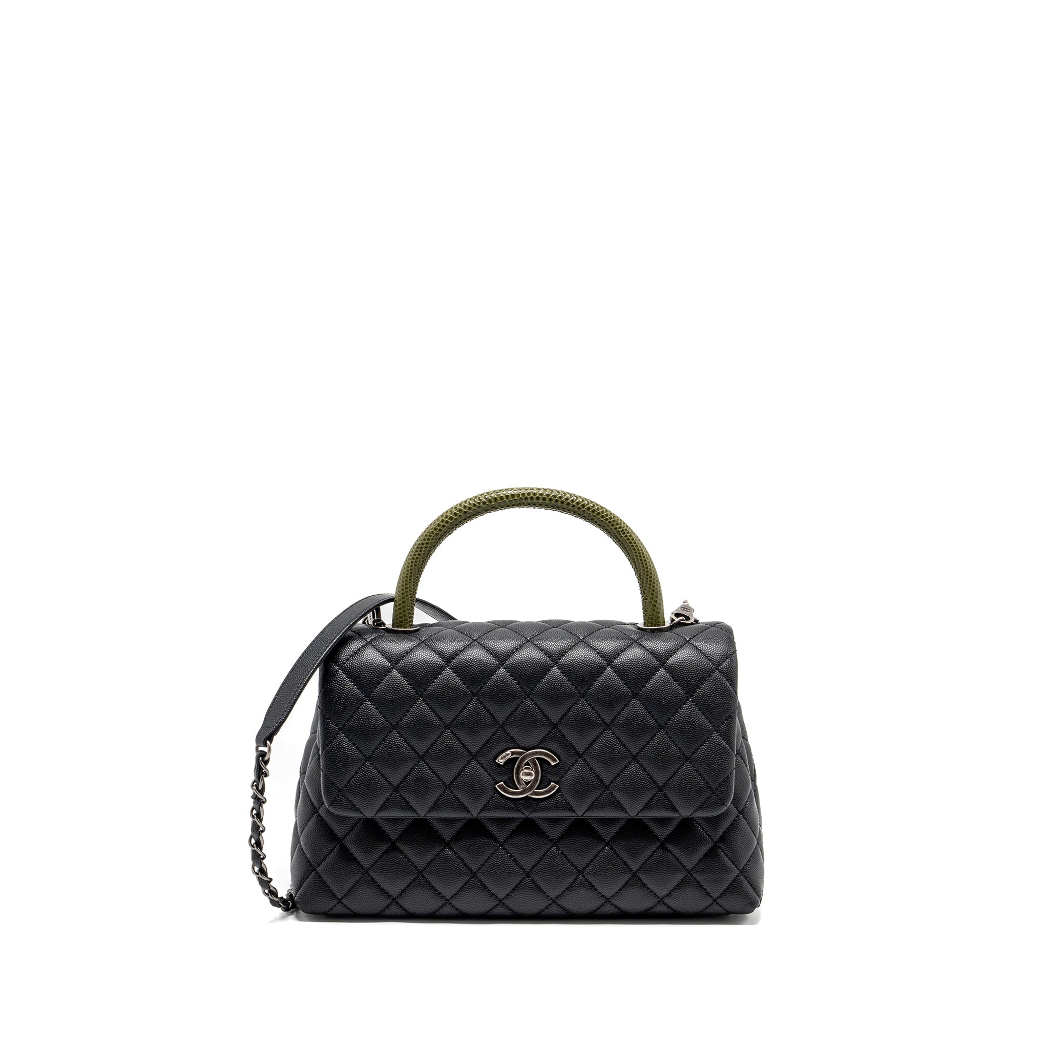chanel-medium-coco-handle-lizard-embossed-handle-caviar-black-ruthenium-hardware