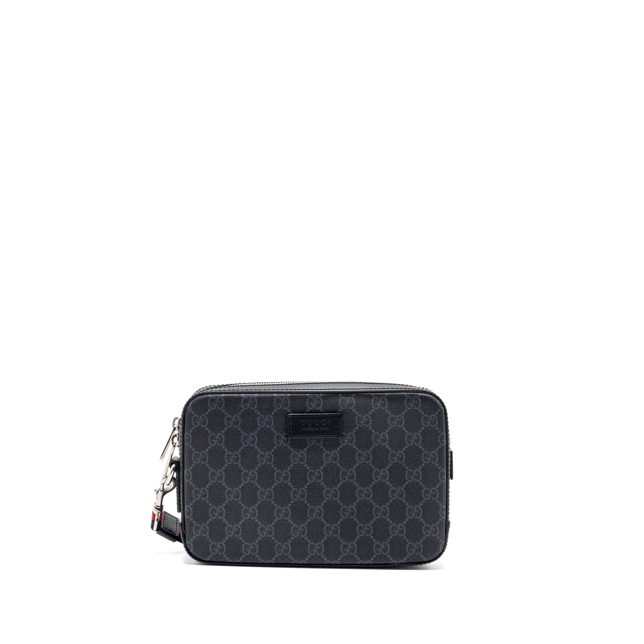 gucci-clutch-gg-supreme-canvas-black-shw