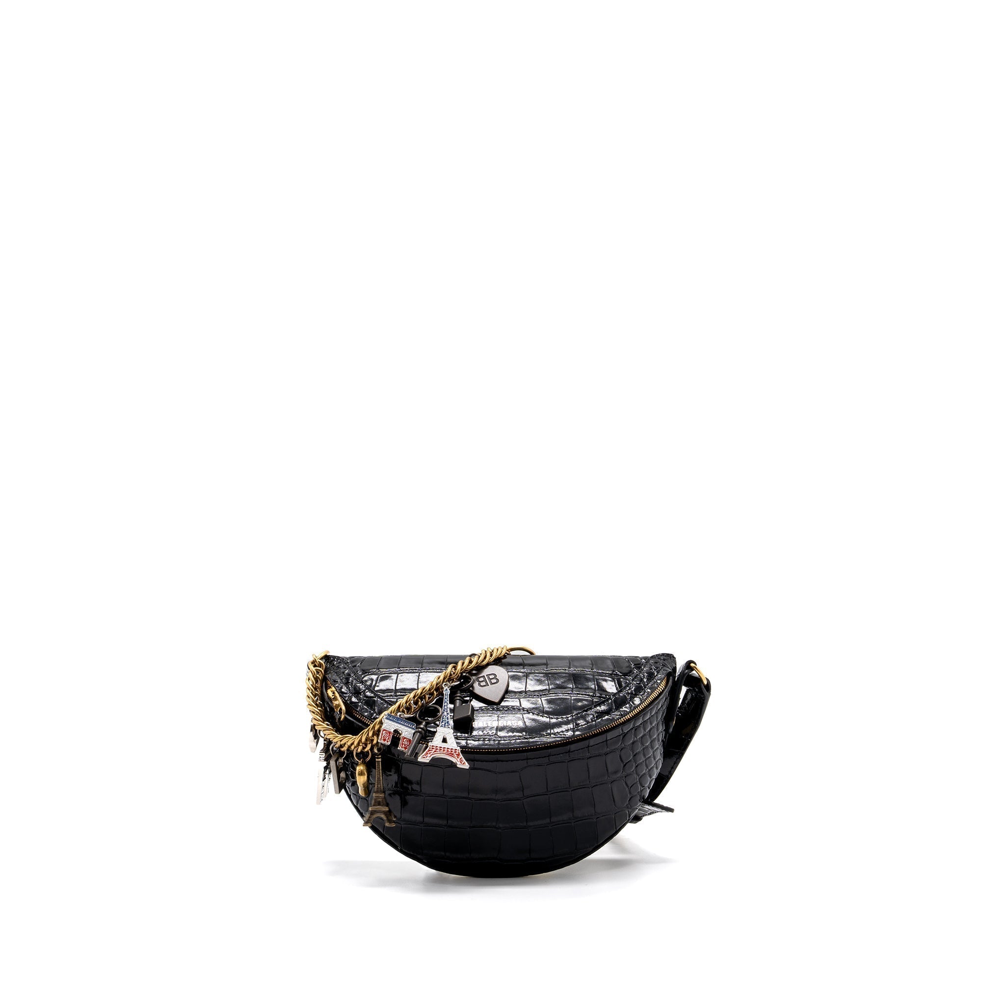 balenciaga-souvenir-belt-bag-crocodile-embossed-calfskin-black-ghw