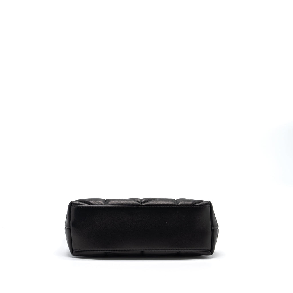 saint-laurent-small-puffer-lambskin-black-shw