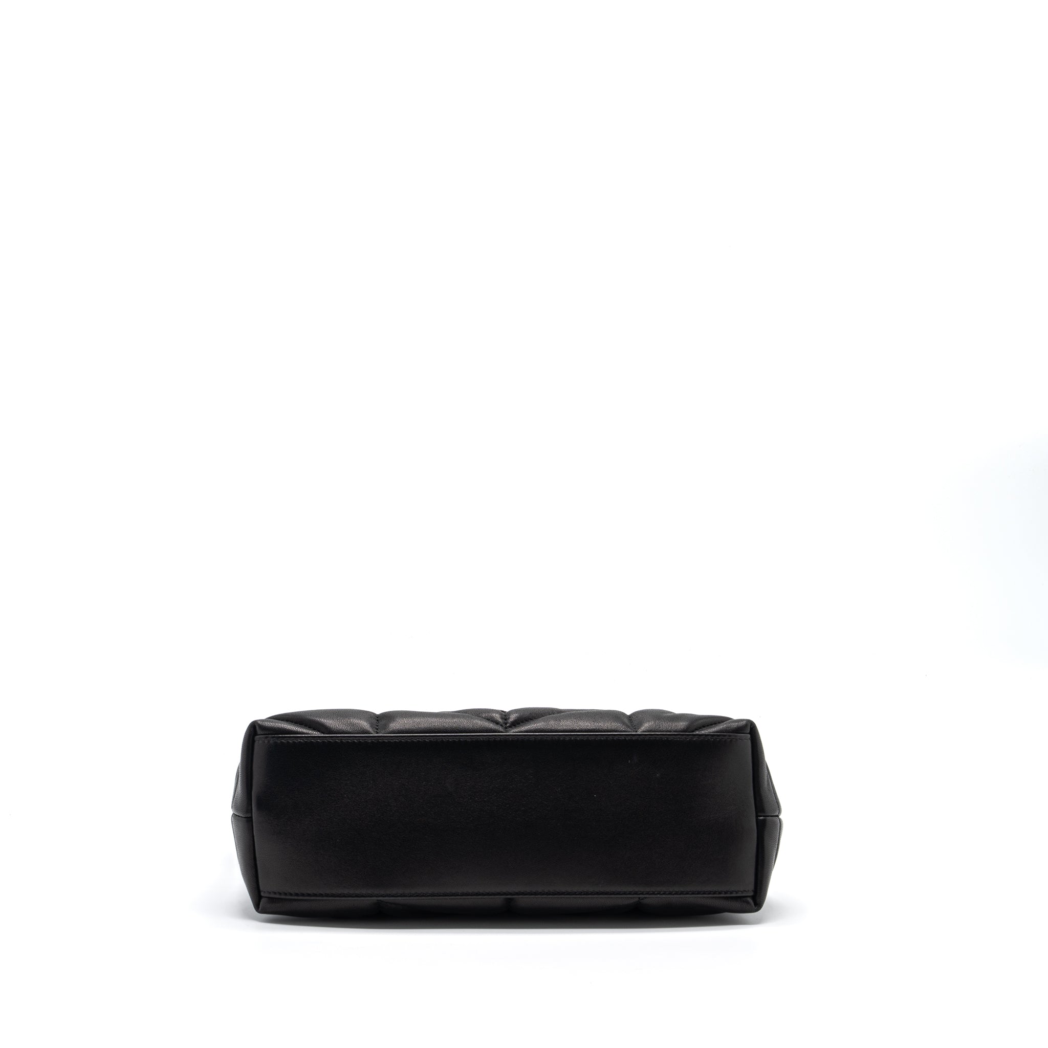 saint-laurent-small-puffer-lambskin-black-shw