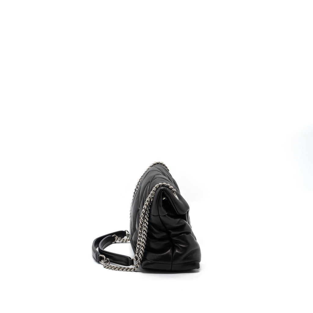 saint-laurent-small-puffer-lambskin-black-shw