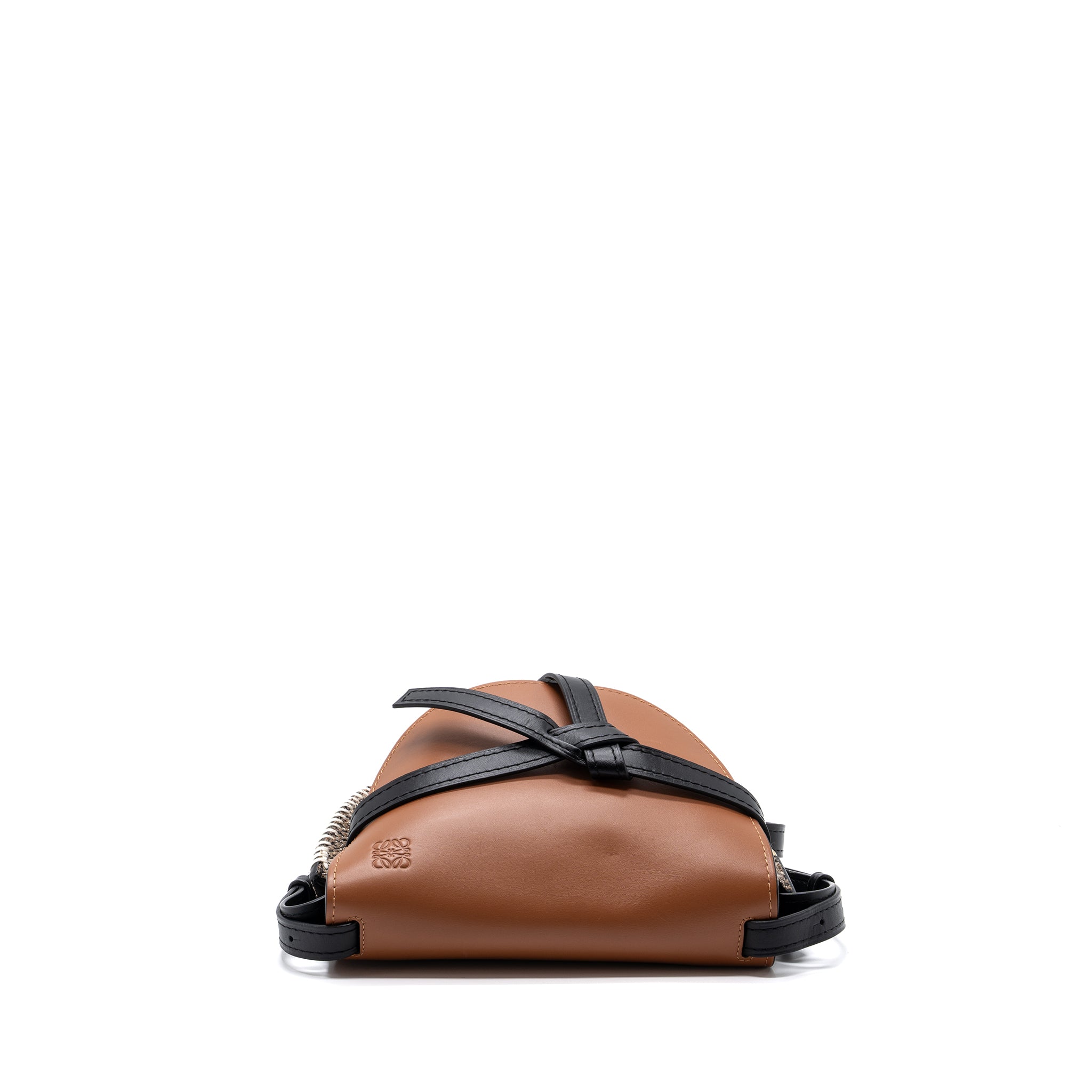 loewe-small-gate-bag-calfskin-tweed-tan-ghw
