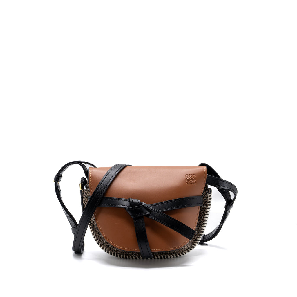loewe-small-gate-bag-calfskin-tweed-tan-ghw