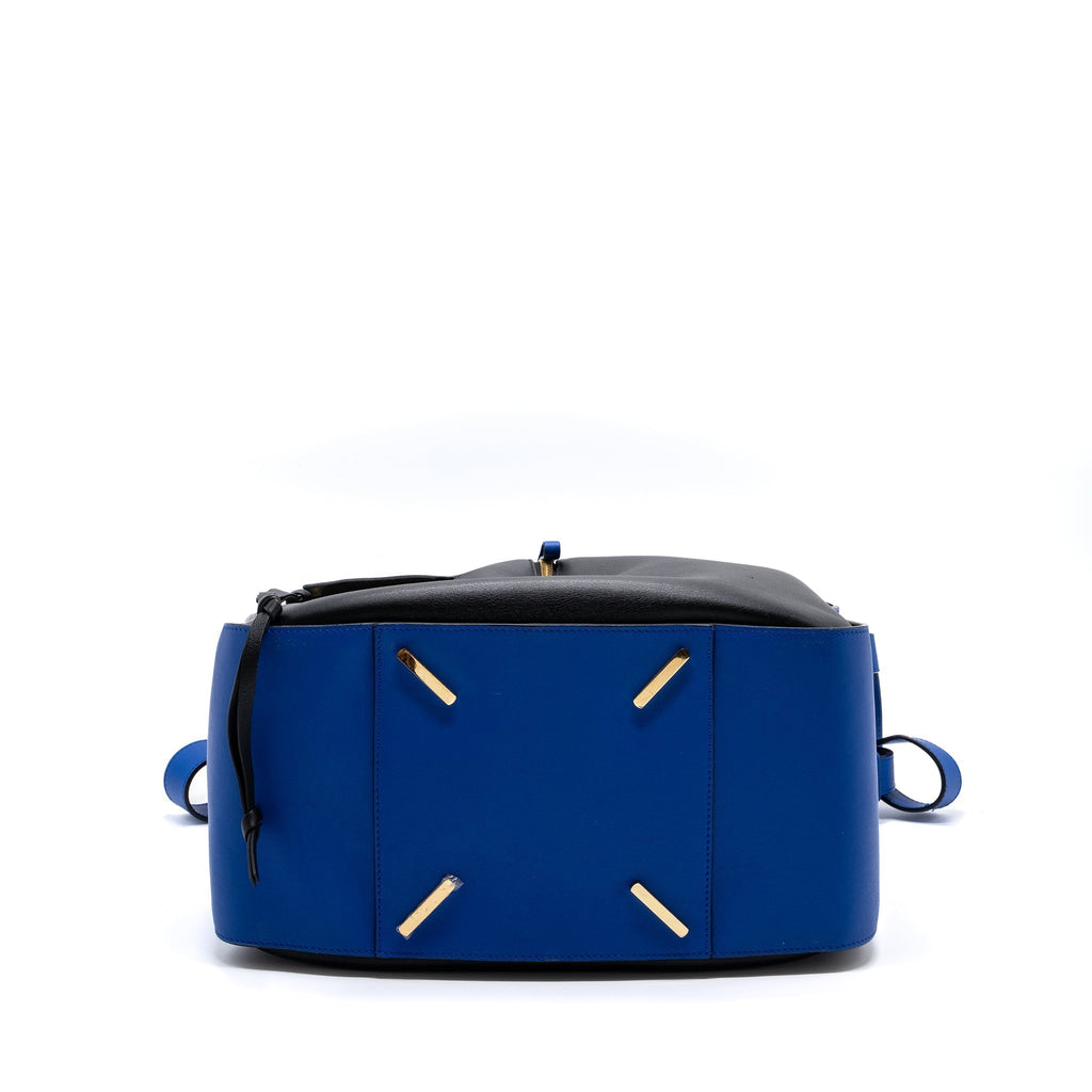 loewe-hammock-bag-calfskin-electric-blue-black-ghw