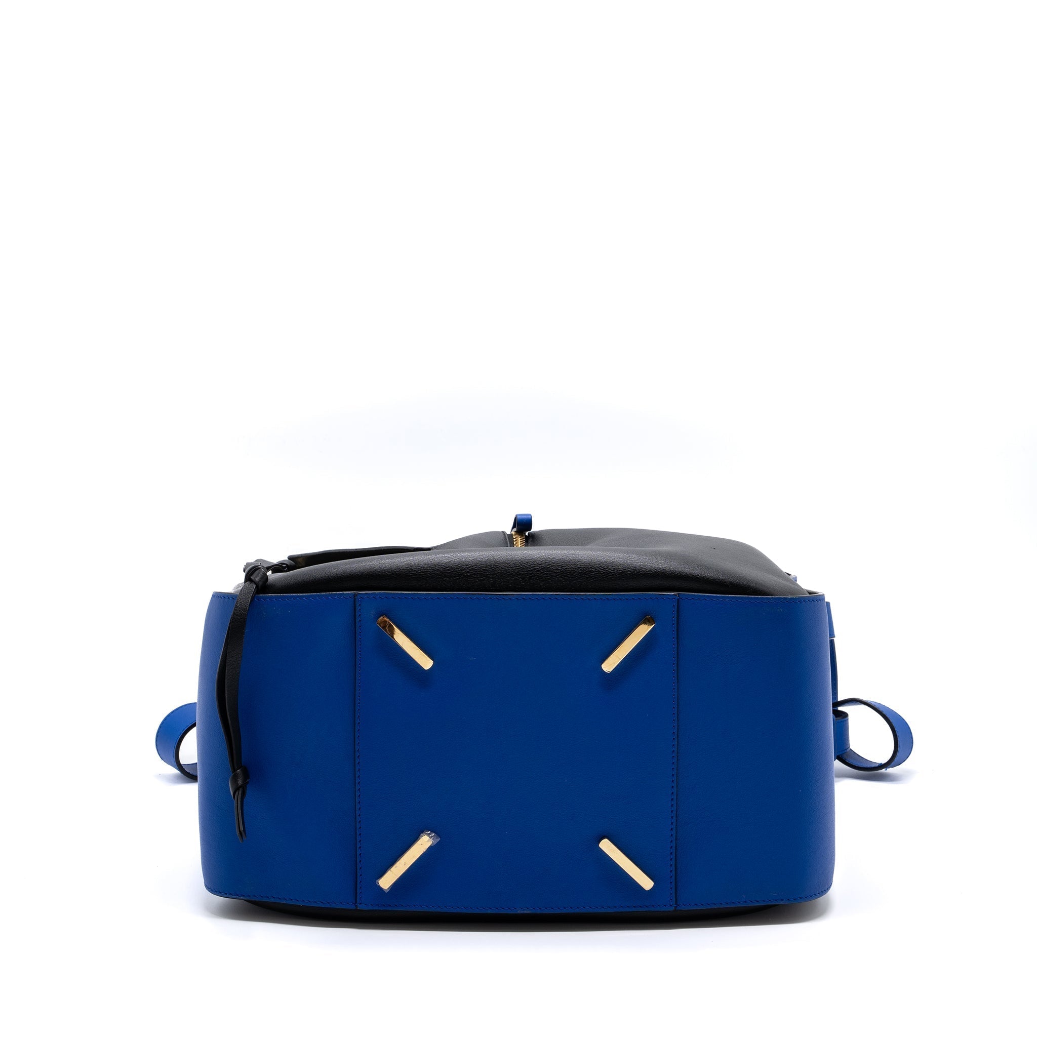 loewe-hammock-bag-calfskin-electric-blue-black-ghw