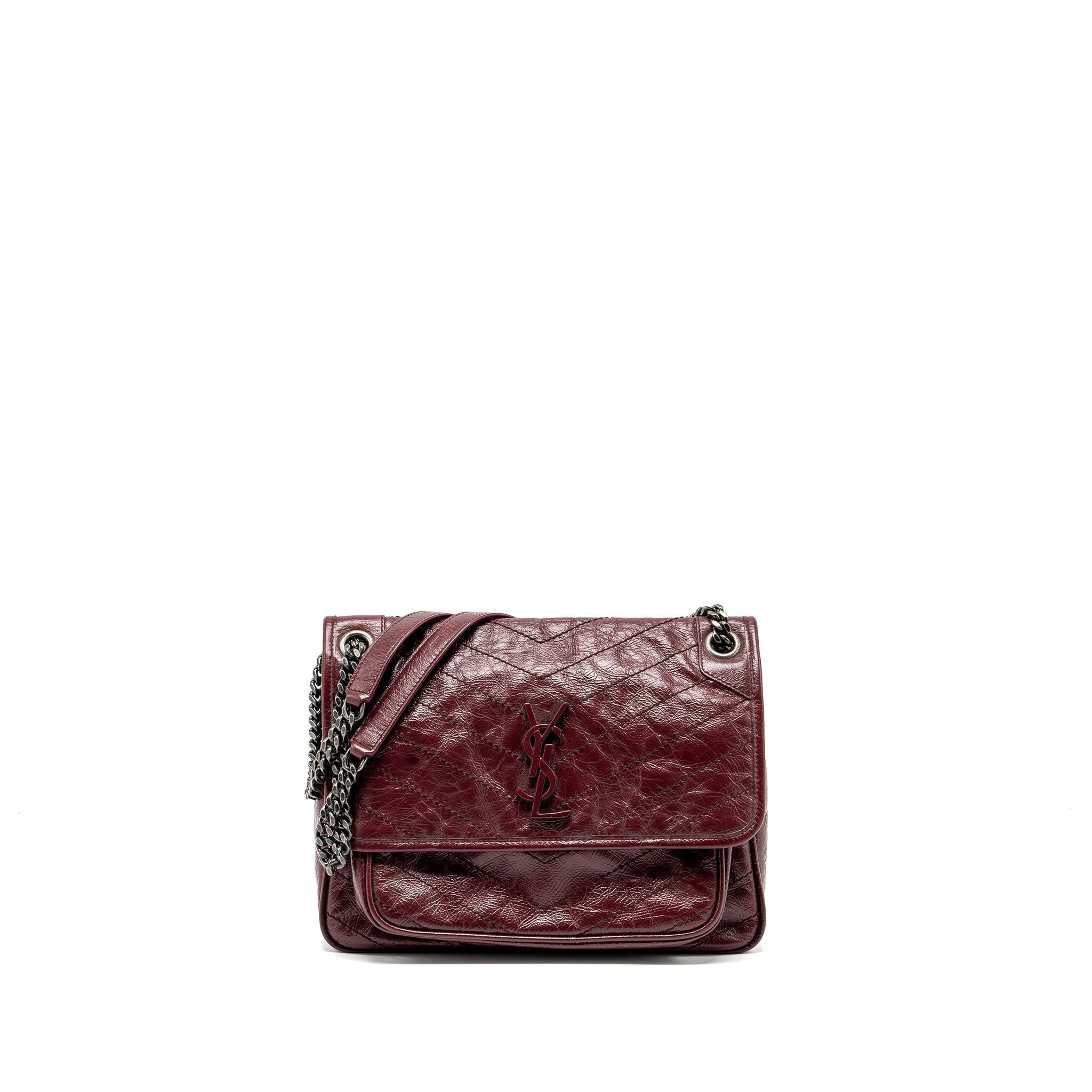 saint-laurent-niki-medium-leather-dark-red-with-ruthenium-hardware