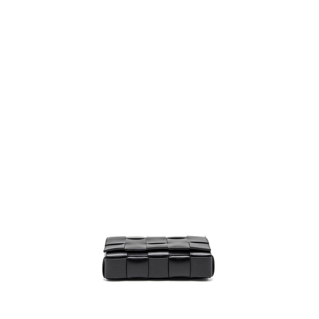 bottega-veneta-small-cassette-leather-black-shw