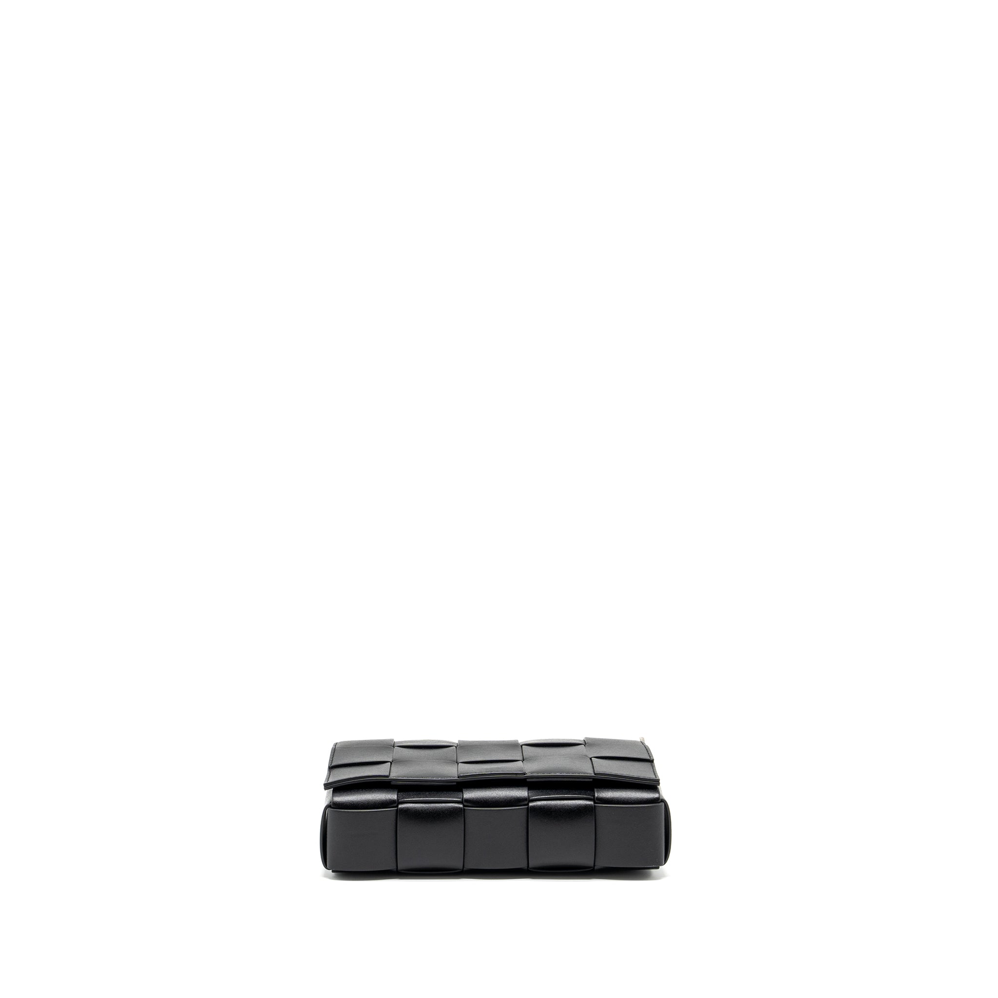bottega-veneta-small-cassette-leather-black-shw