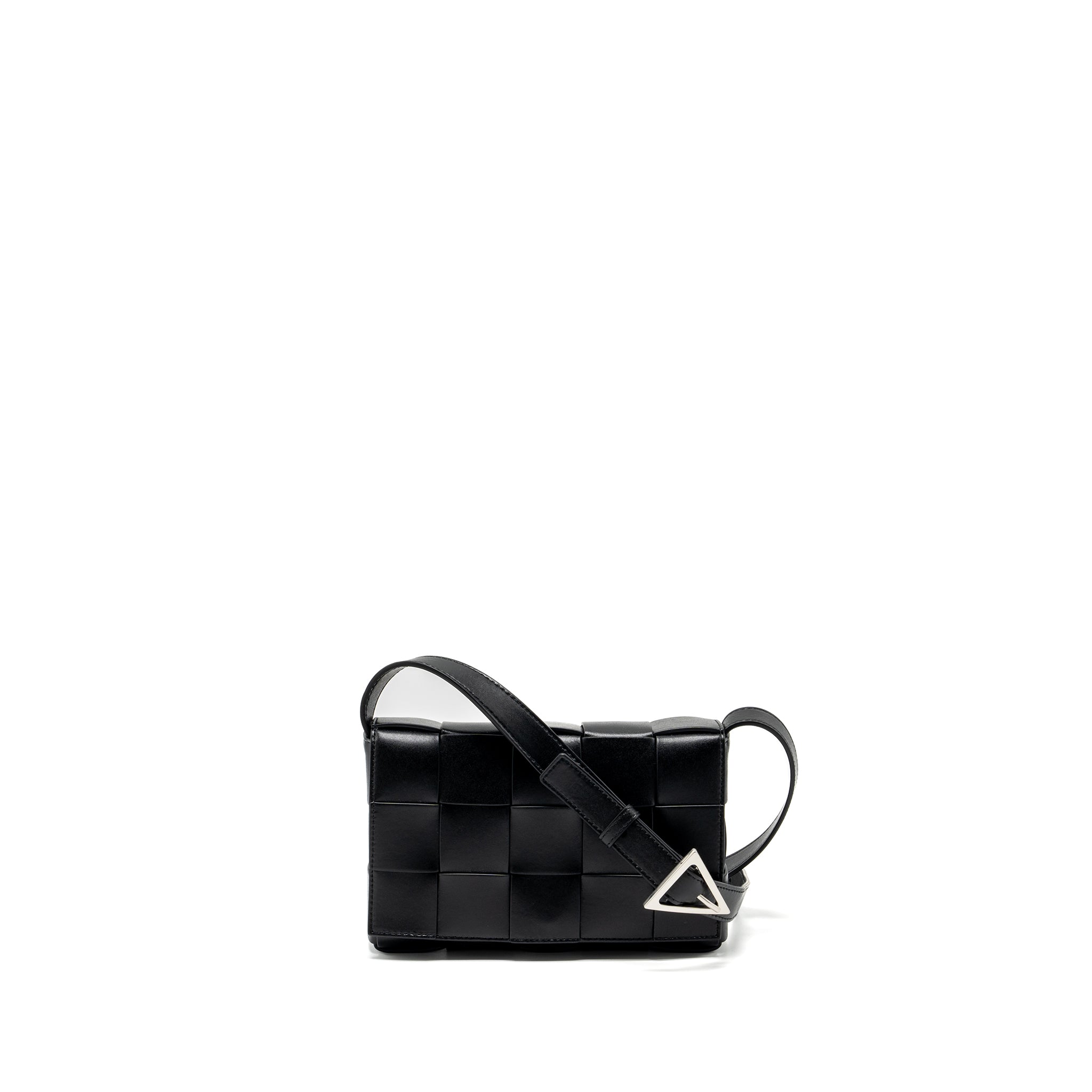 bottega-veneta-small-cassette-leather-black-shw