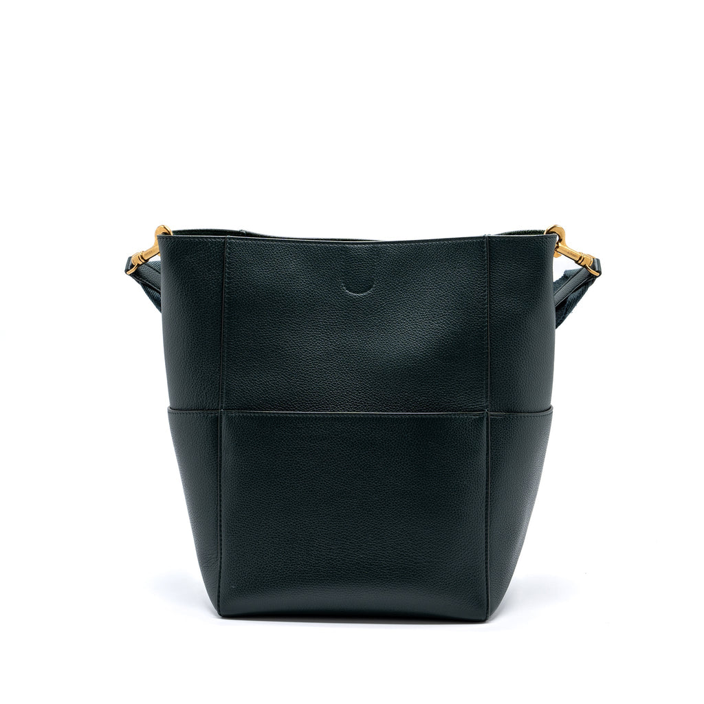 celine-sangle-bucket-bag-calfskin-dark-green-ghw-1