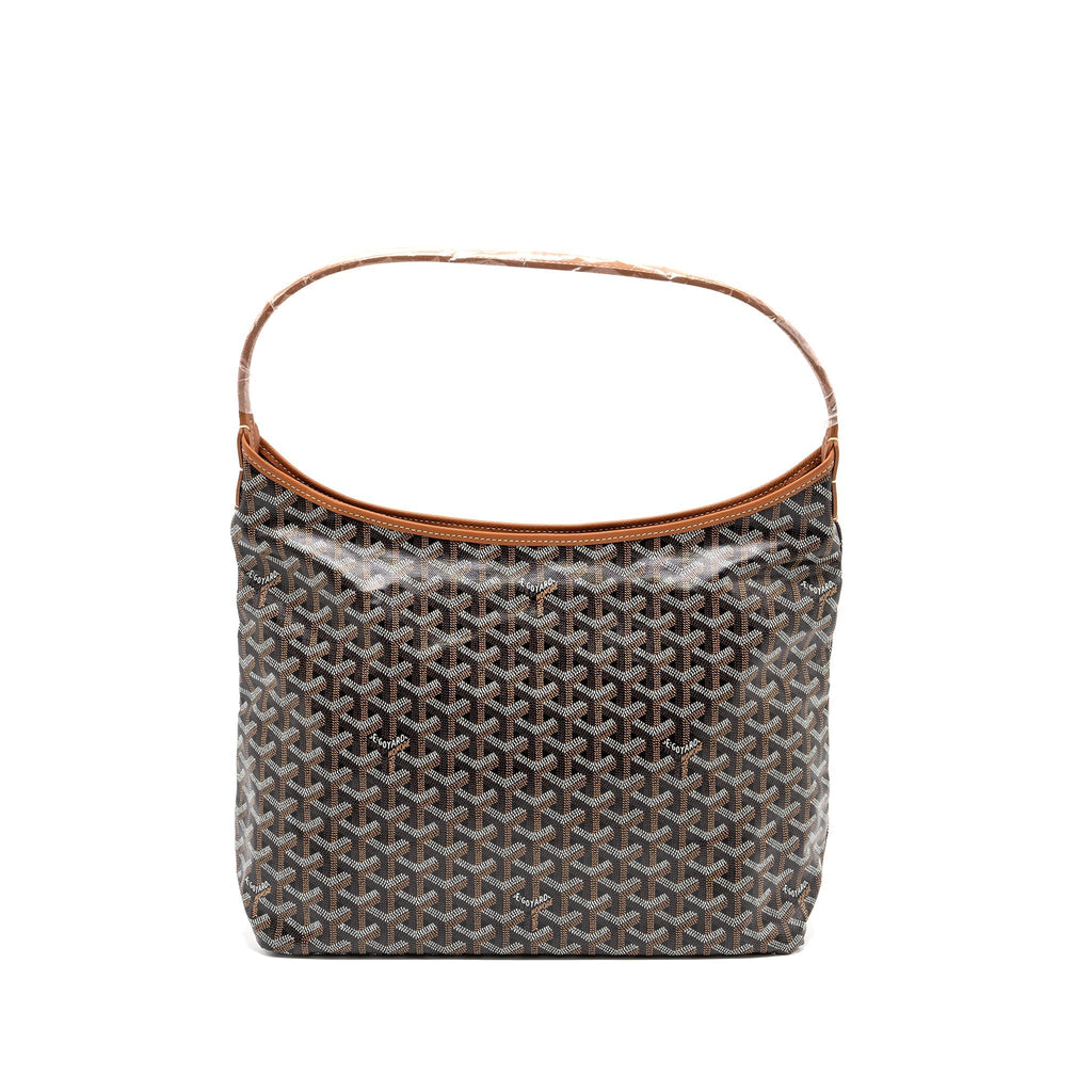 goyard-boheme-hobo-bag-canvas-calfskin-black-brown-shw-1