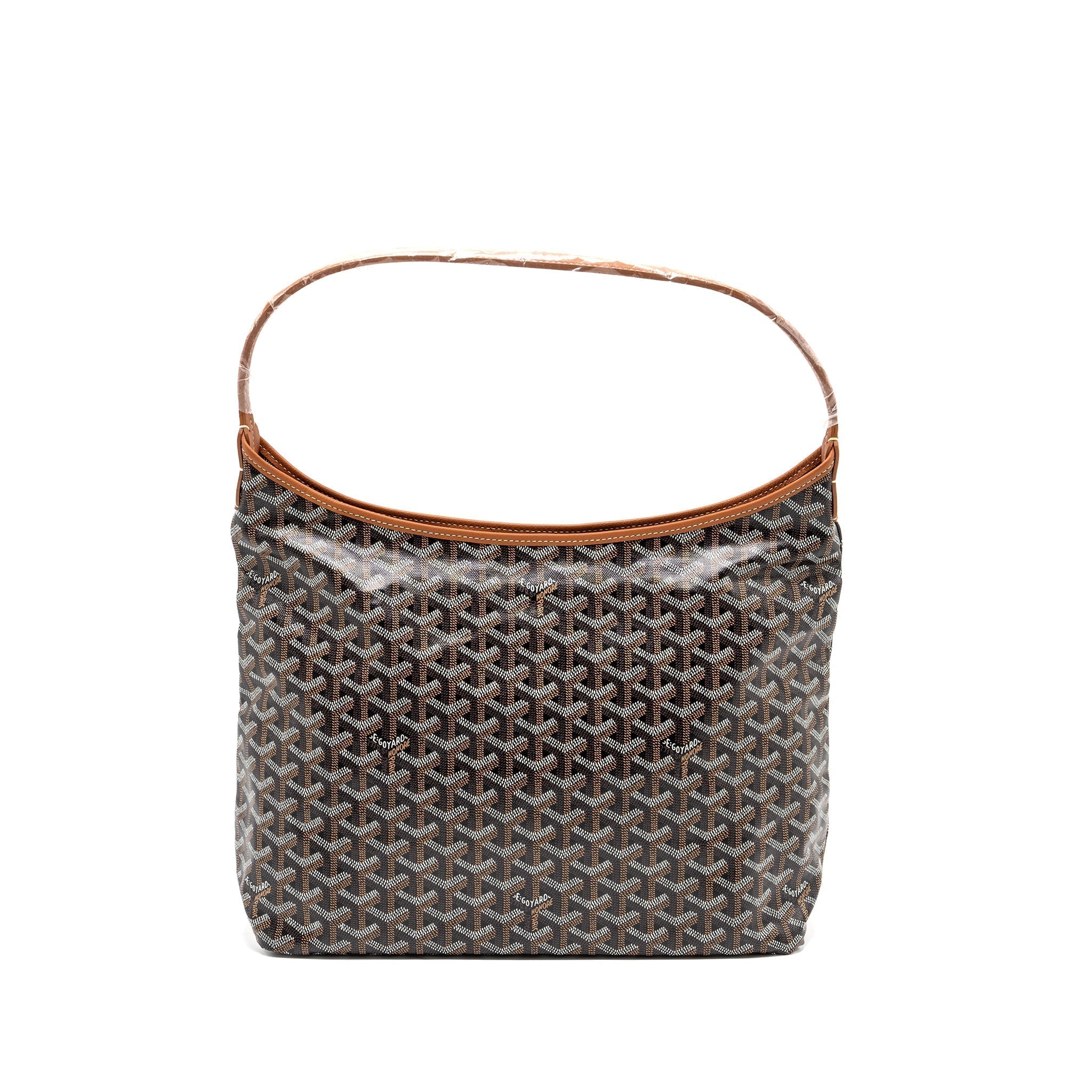 goyard-boheme-hobo-bag-canvas-calfskin-black-brown-shw-1
